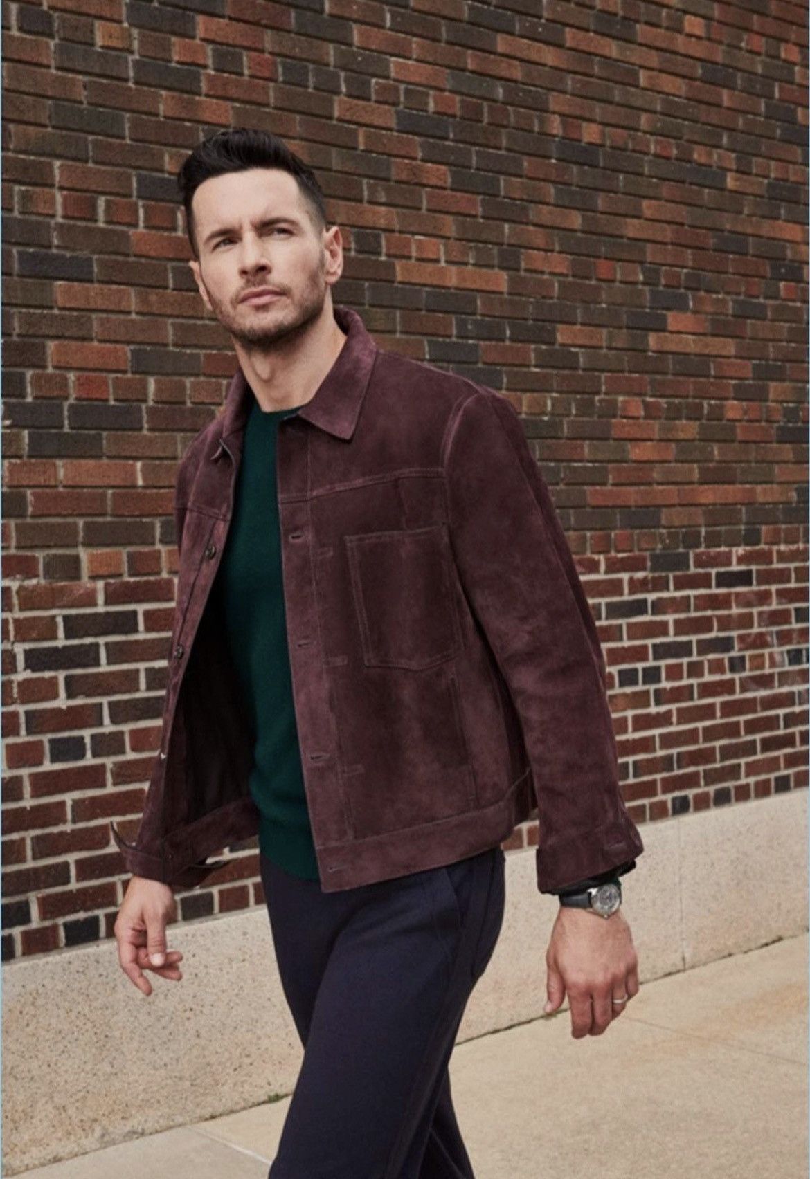 Berluti Berluti Suede Blouson Jacket (Plum, IT 48, FW19) Size US M / EU 48-50 / 2 - 2 Thumbnail