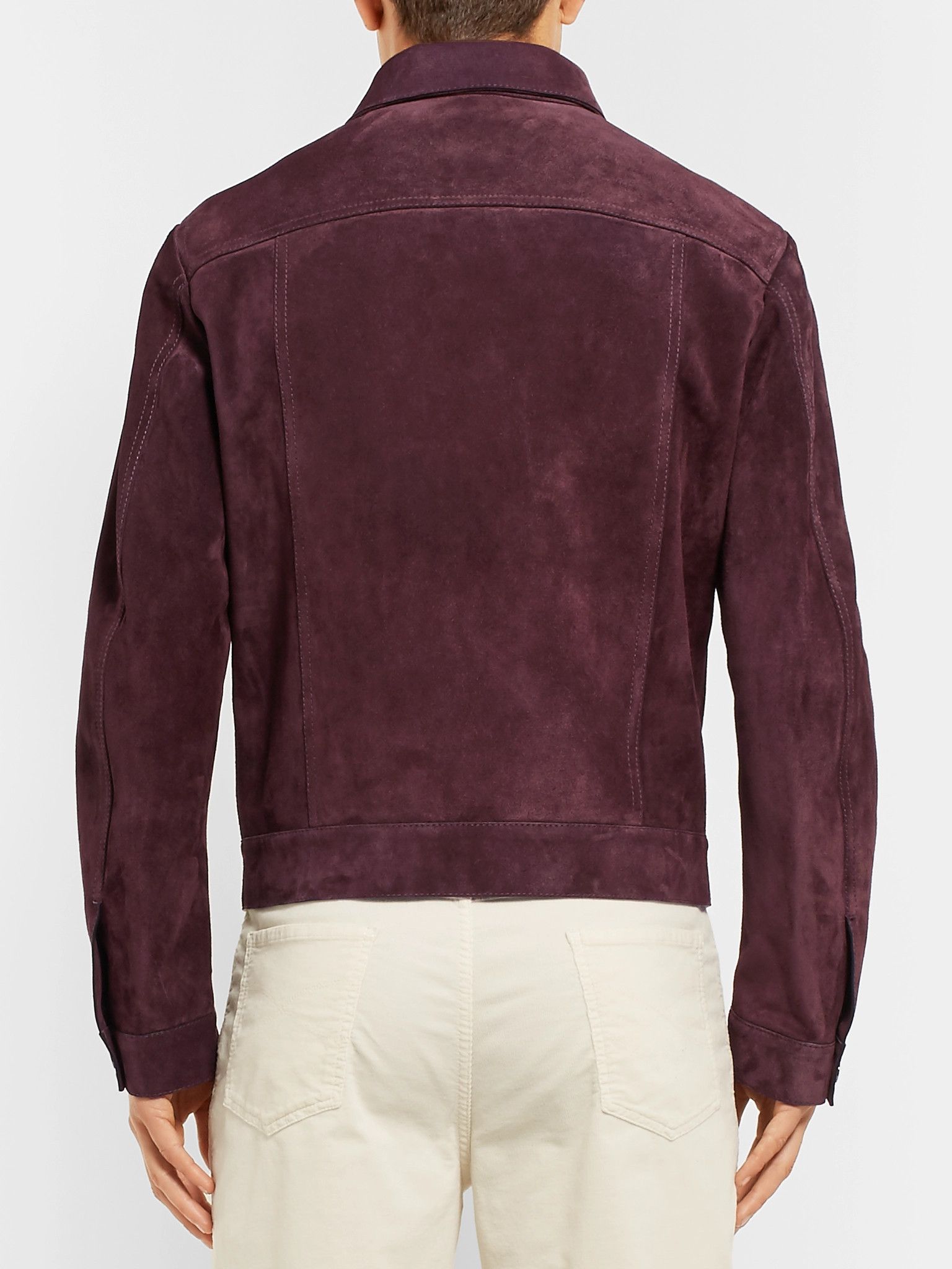 Berluti Berluti Suede Blouson Jacket (Plum, IT 48, FW19) Size US M / EU 48-50 / 2 - 6 Thumbnail