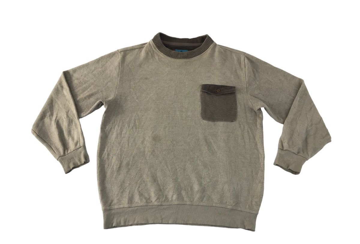 Mieru Avant Garde Blue Label Single Pocket Crew Neck