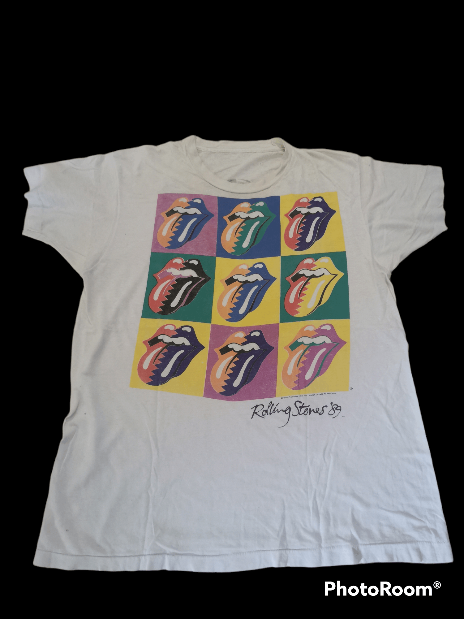 image of Band Tees x Brockum Vintage Brockum Rolling Stones Tshirt in White, Men's (Size XL)