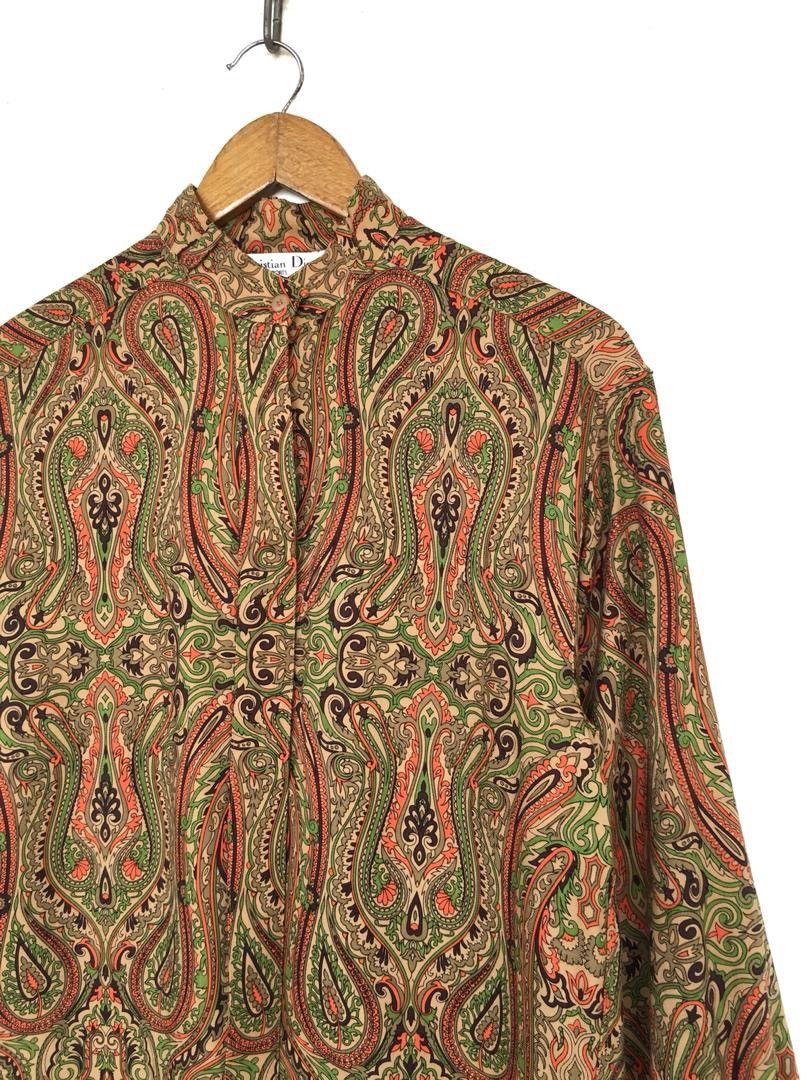 Christian Dior Monsieur 💥Vintage Christian Dior Oversized Shirt Button Size S / US 4 / IT 40 - 3 Thumbnail