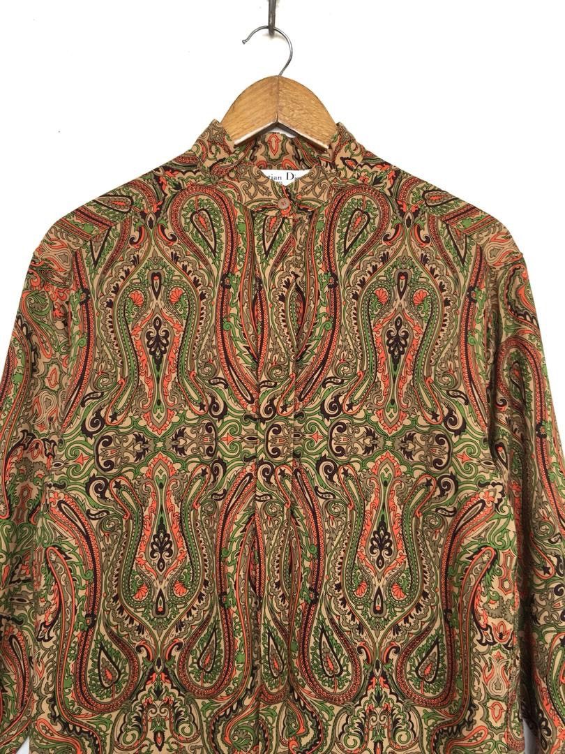 Christian Dior Monsieur 💥Vintage Christian Dior Oversized Shirt Button Size S / US 4 / IT 40 - 4 Thumbnail