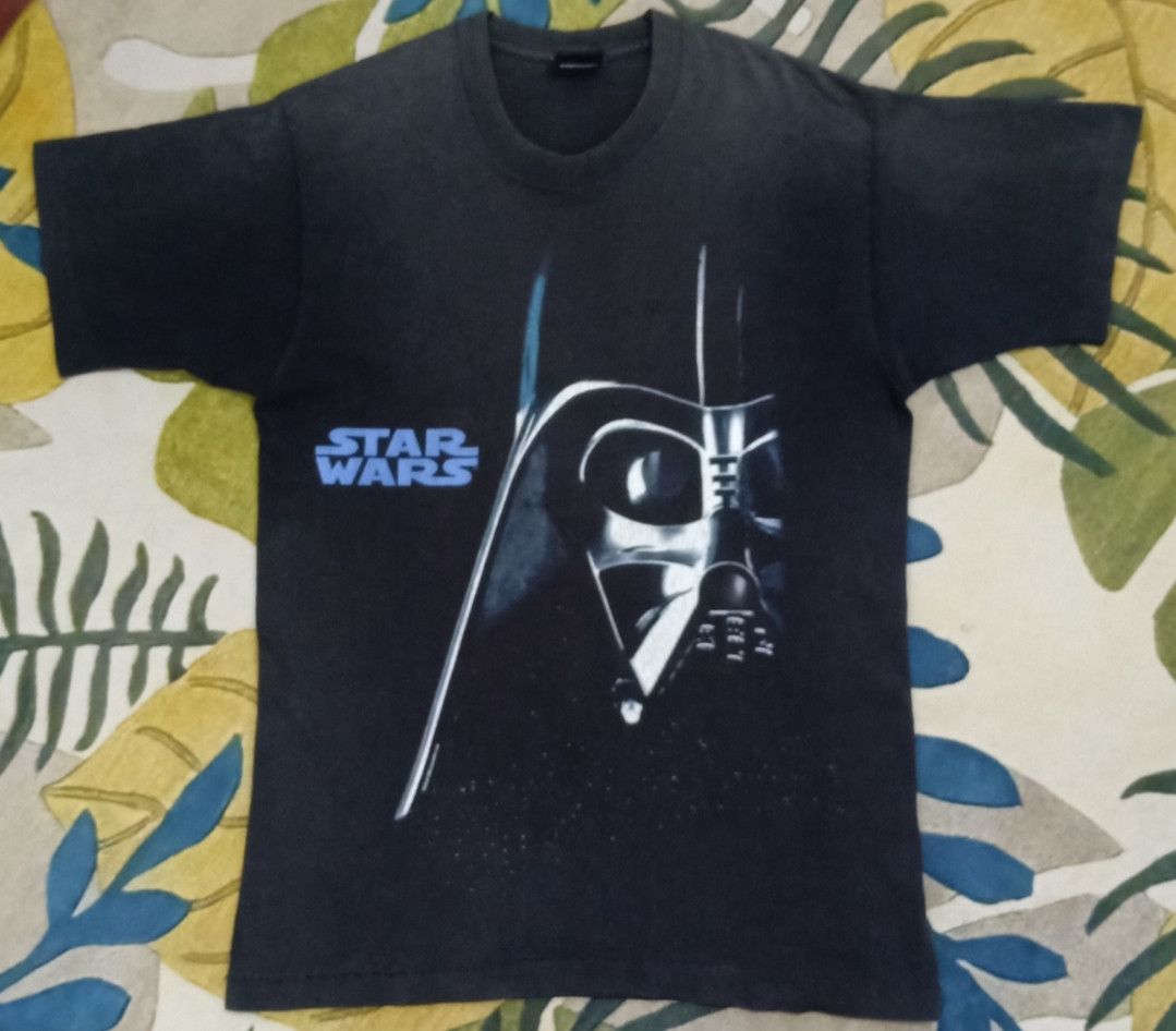 Changes × Star Wars × Vintage Vintage 90s Star Wars Darth Vader T-shirt Size US L / EU 52-54 / 3 - 3 Thumbnail