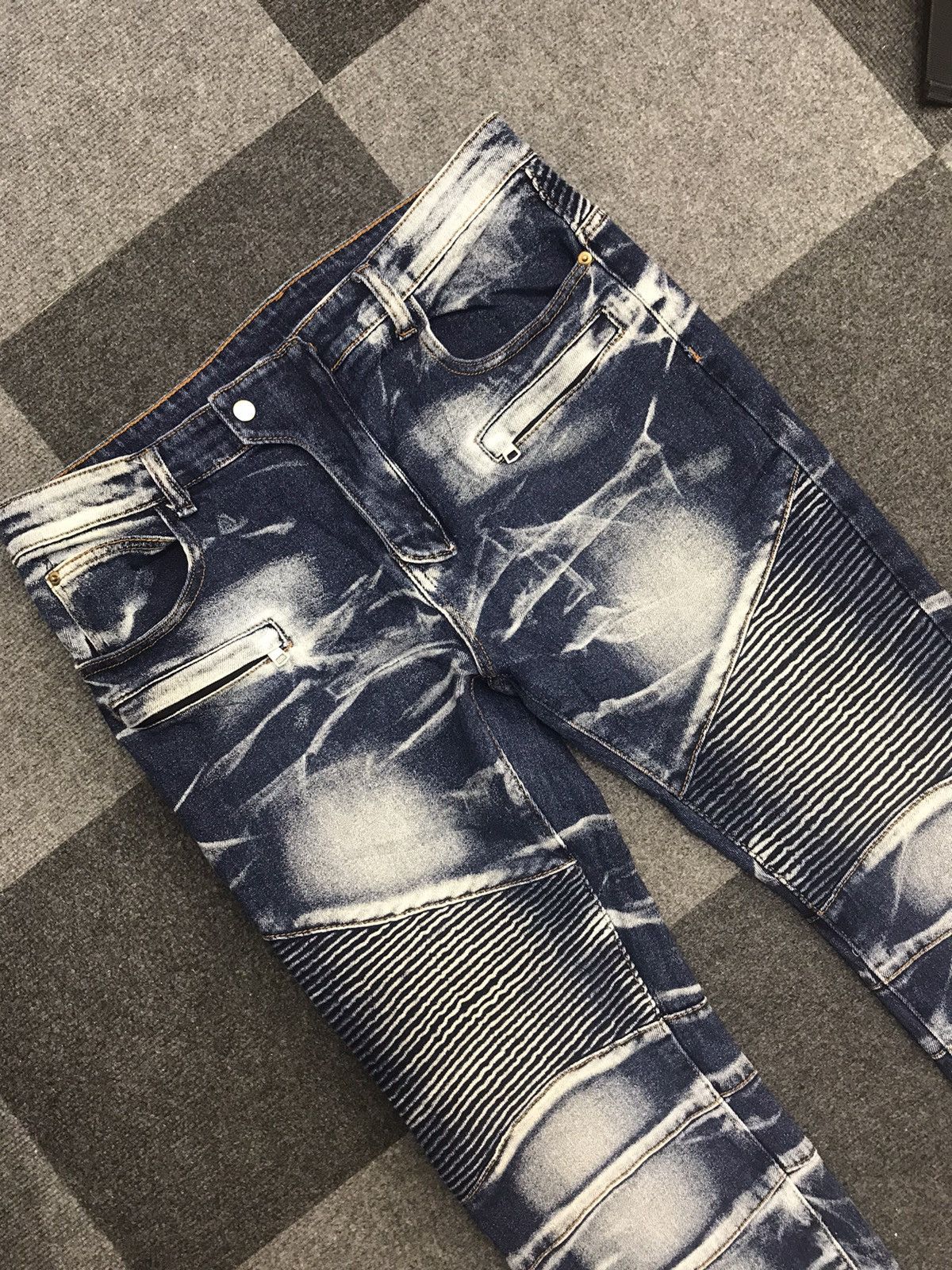 Other × Seditionaries 💥Insane Fades💥Unbranded Cool Fades Biker Pant Size US 34 / EU 50 - 2 Thumbnail