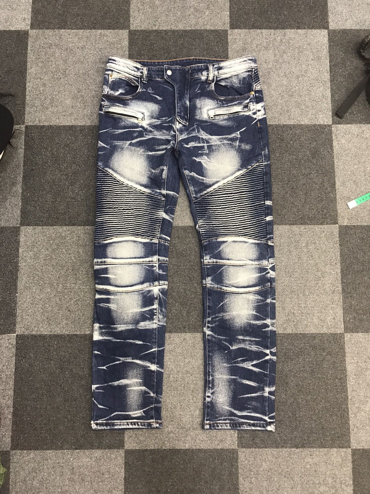Other × Seditionaries 💥Insane Fades💥Unbranded Cool Fades Biker Pant Size US 34 / EU 50 - 1 Thumbnail