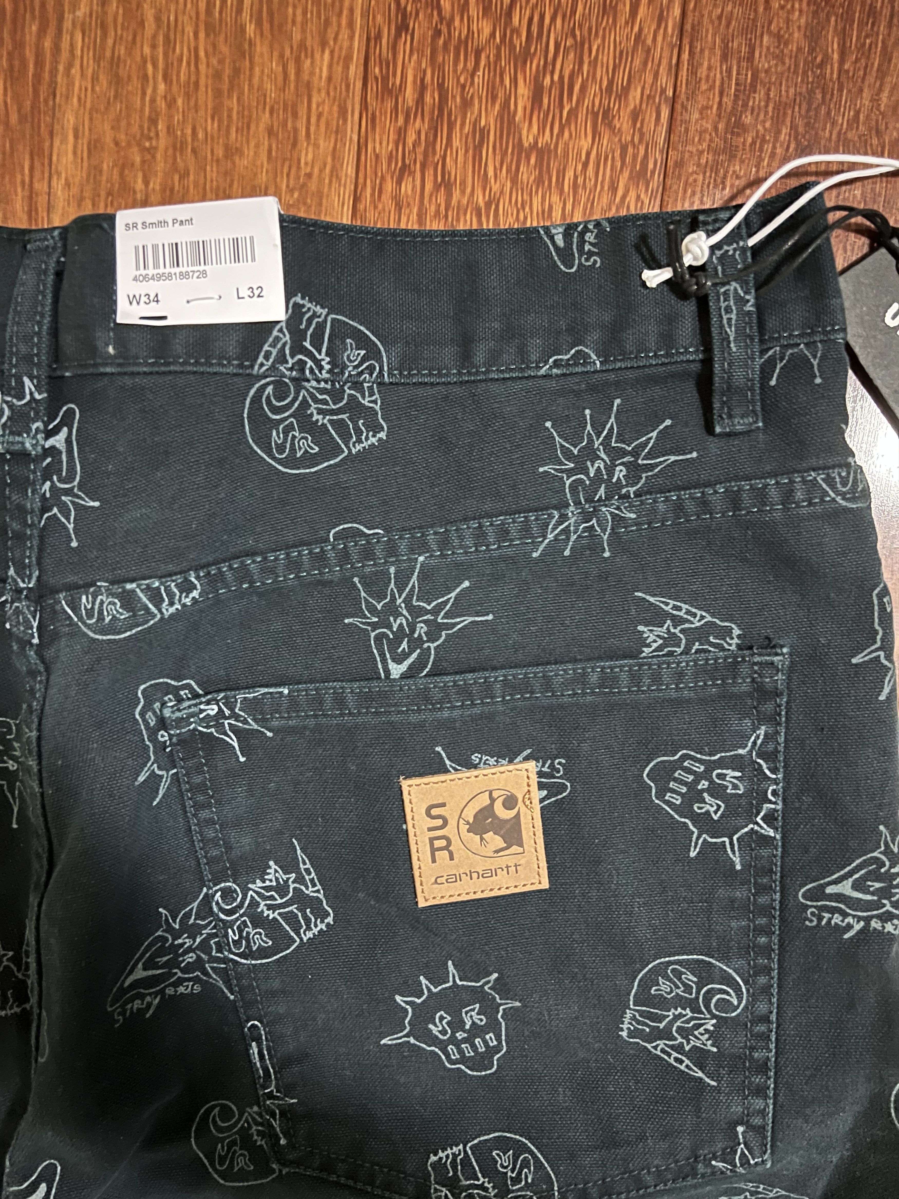 Carhartt Wip × Stray Rats 💚 2022 Carhartt WIP x Stray Rats Denim Blue NEW Size US 34 / EU 50 - 7 Thumbnail