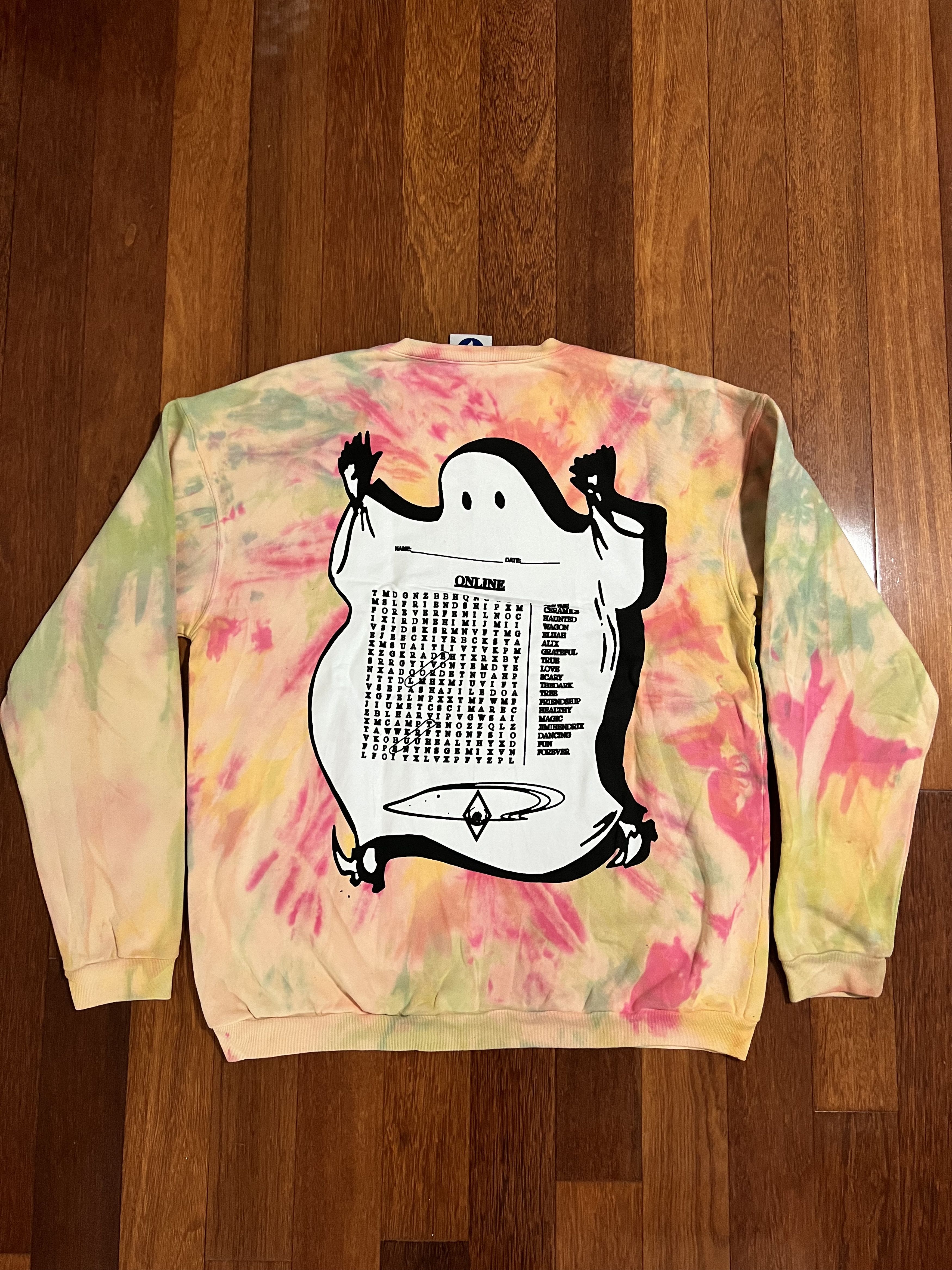 Online Ceramics 💚 2018 Online Ceramics Hypefest Jimi Wordsearch Crewneck Size US L / EU 52-54 / 3 - 2 Thumbnail