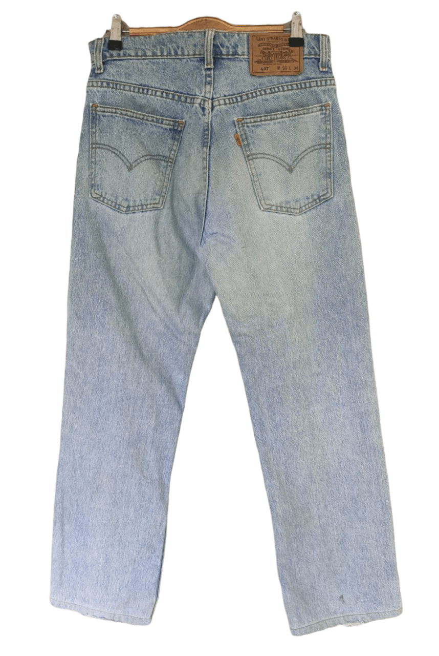 Levi's Vintage Clothing ❎ Vintage Levis 607 Denim Pant Orange Tab Size US 30 / EU 46 - 2 Thumbnail