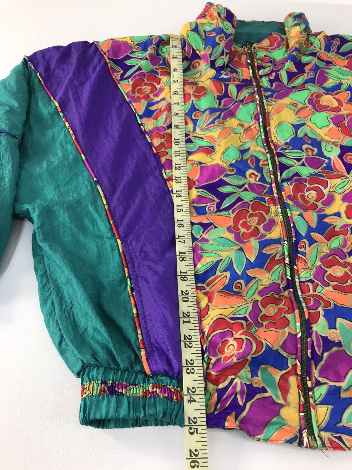 Japanese Brand × Vintage Kuma Sport Zipper Multi Colour Floral Bomber Style Size US L / EU 52-54 / 3 - 9 Thumbnail
