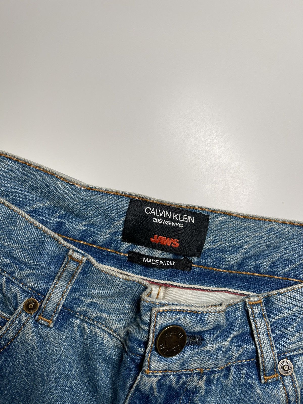Calvin Klein 205W39NYC × Raf Simons CALVIN KLEIN 205W39NYC JAWS BACK POCKET JEANS Size US 32 / EU 48 - 4 Thumbnail