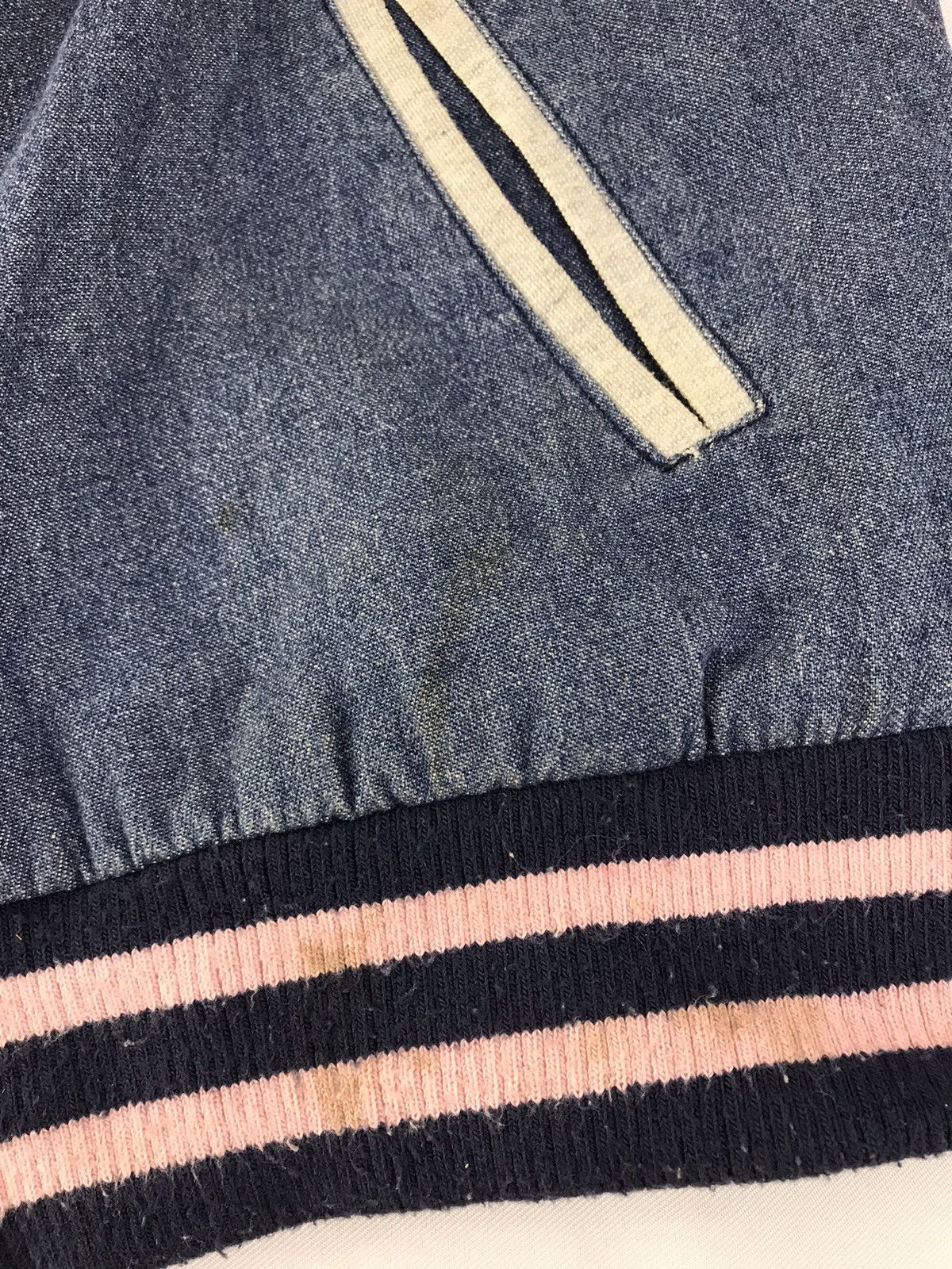 Fiorucci × Vintage Fiorucci Denim Sweatshirt Jacket Zipper Striped Style Size US S / EU 44-46 / 1 - 14 Thumbnail
