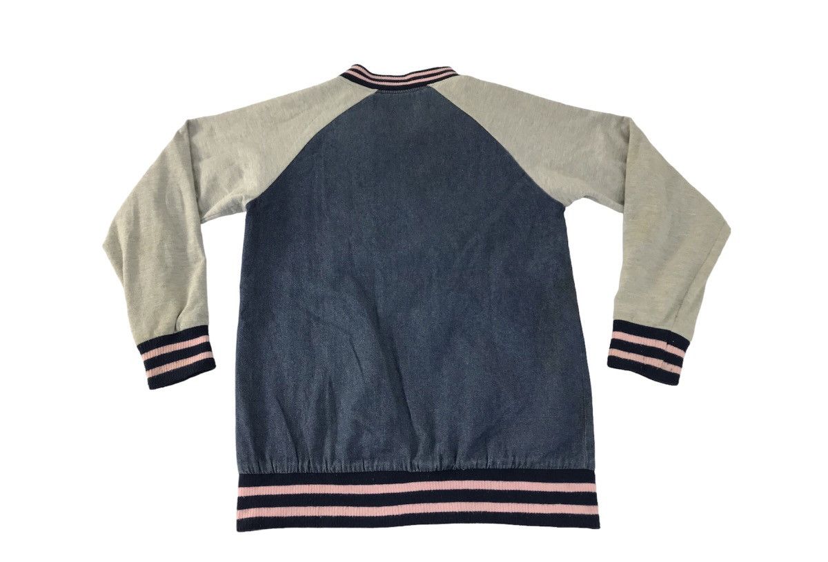 Fiorucci × Vintage Fiorucci Denim Sweatshirt Jacket Zipper Striped Style Size US S / EU 44-46 / 1 - 2 Thumbnail