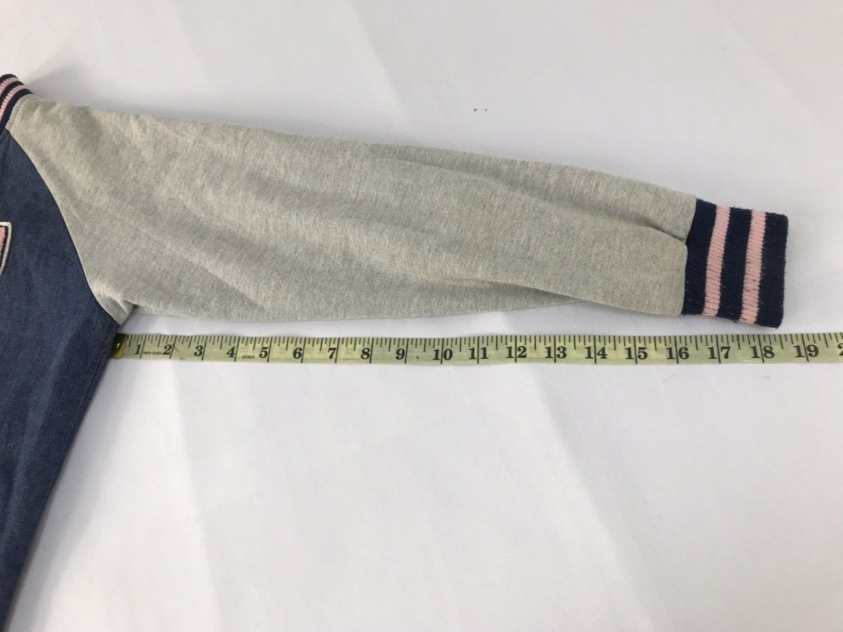 Fiorucci × Vintage Fiorucci Denim Sweatshirt Jacket Zipper Striped Style Size US S / EU 44-46 / 1 - 12 Thumbnail
