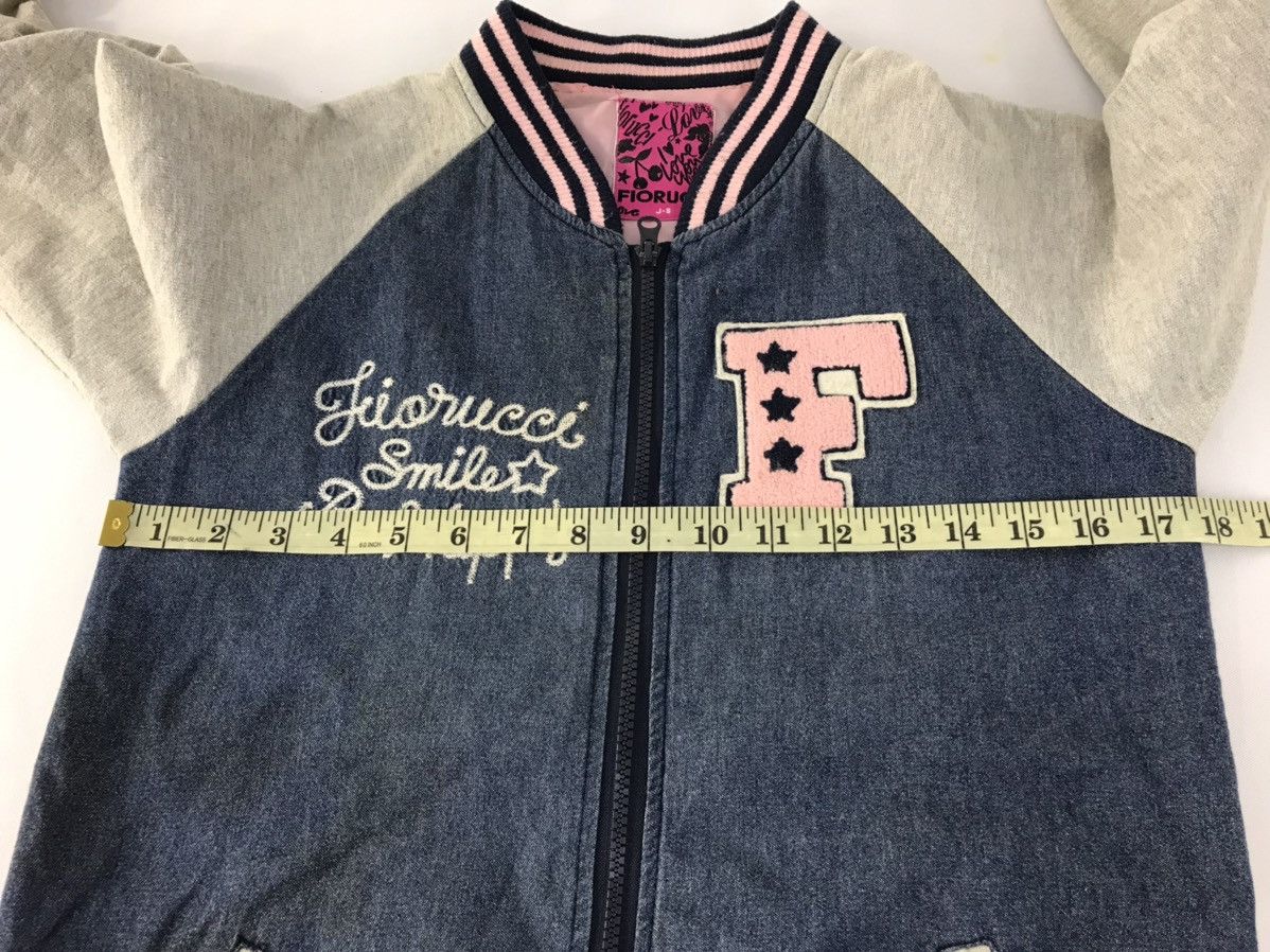 Fiorucci × Vintage Fiorucci Denim Sweatshirt Jacket Zipper Striped Style Size US S / EU 44-46 / 1 - 10 Thumbnail
