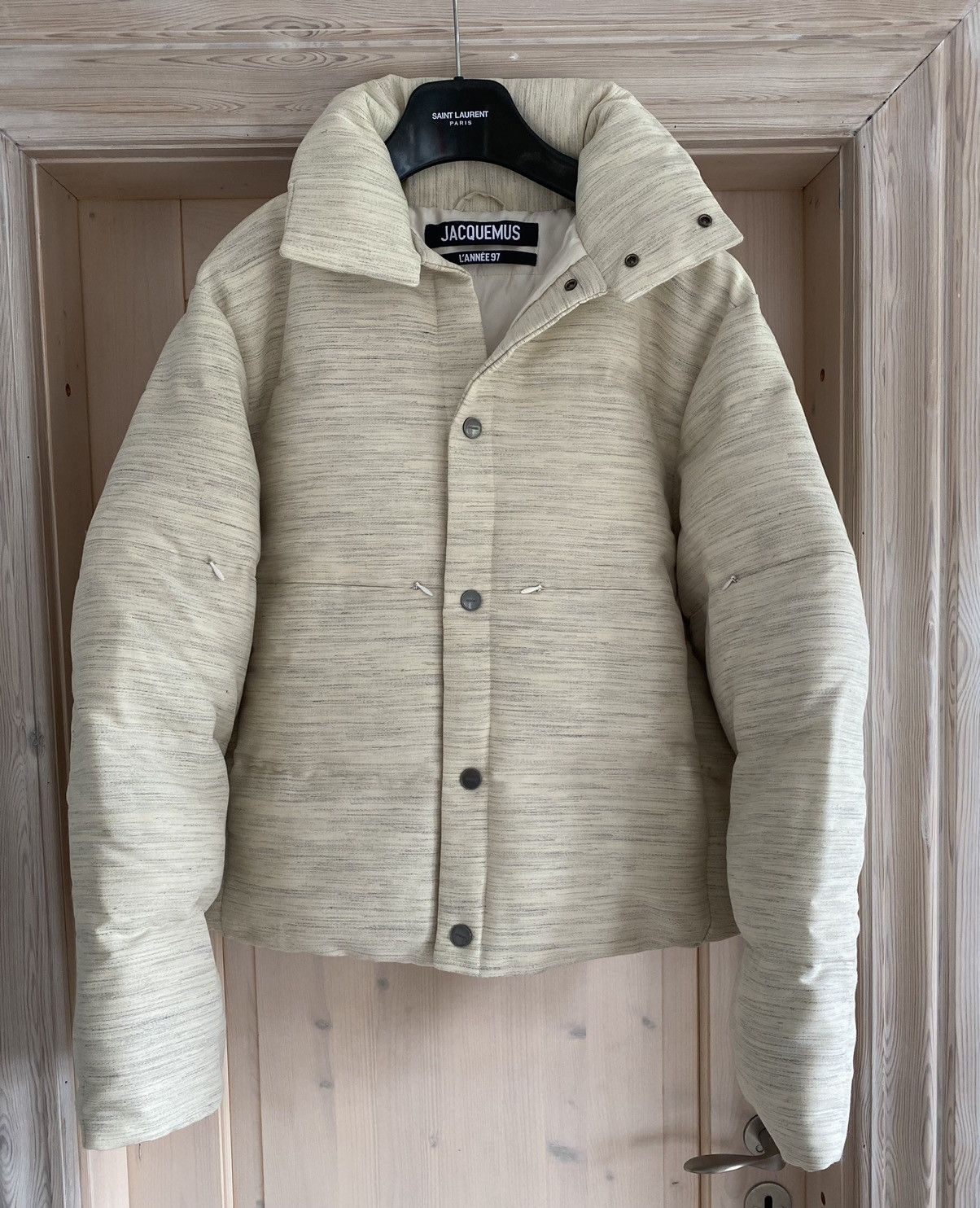 Jacquemus Cream Melange Doudune Puffer Size US S / EU 44-46 / 1 - 3 Thumbnail