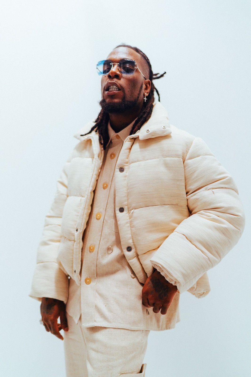 Jacquemus Cream Melange Doudune Puffer Size US S / EU 44-46 / 1 - 1 Thumbnail