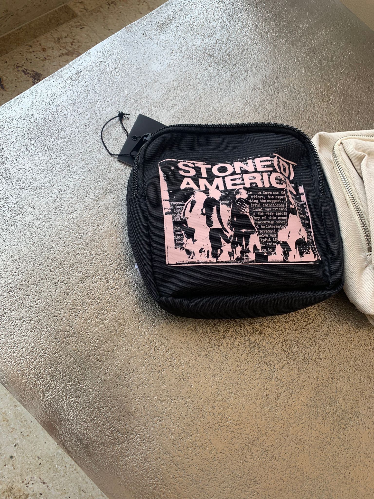 Raf Simons Double R Waist America Mini Bag in Beige Size ONE SIZE - 2 Thumbnail