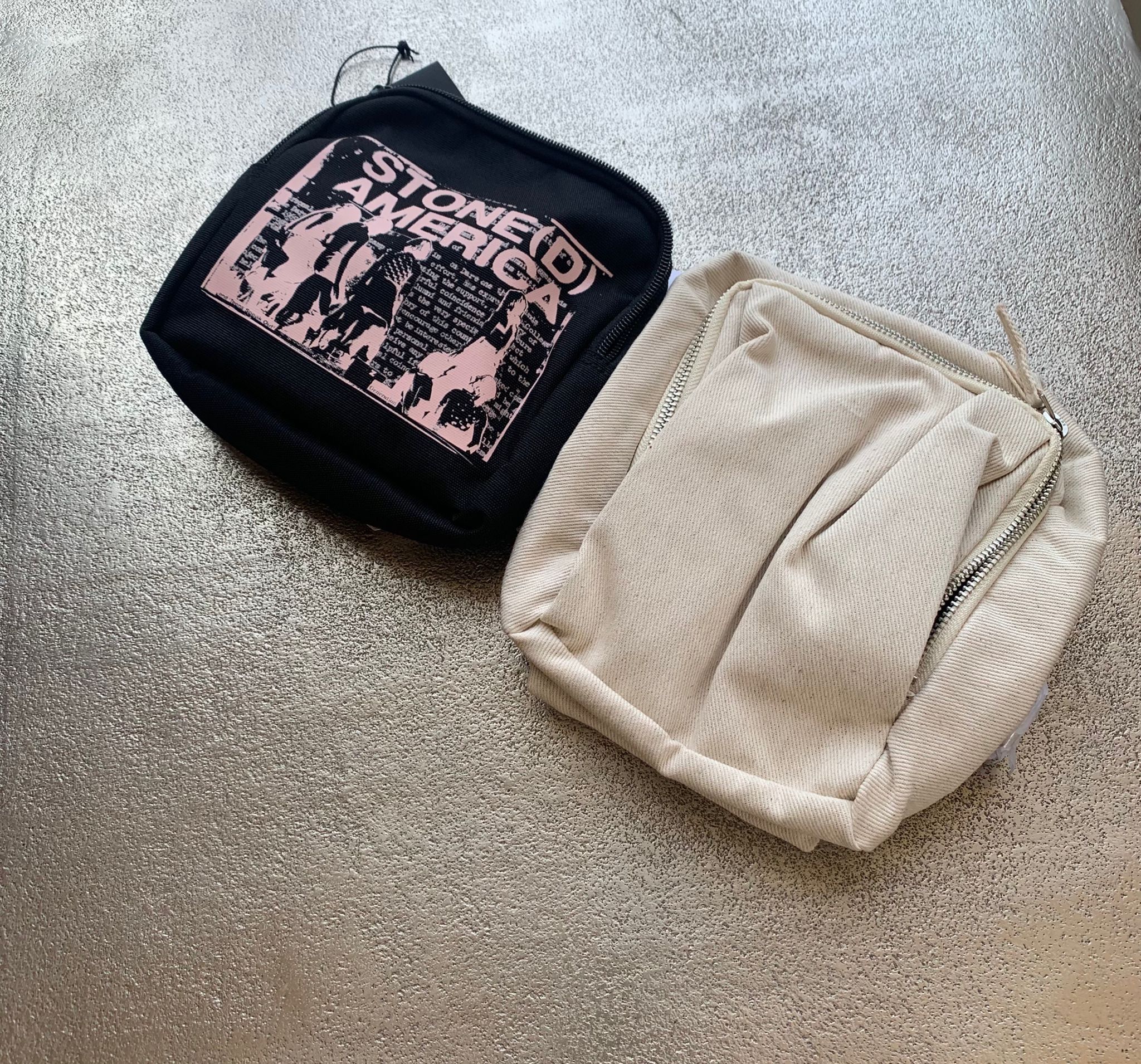 Raf Simons Double R Waist America Mini Bag in Beige Size ONE SIZE - 1 Thumbnail