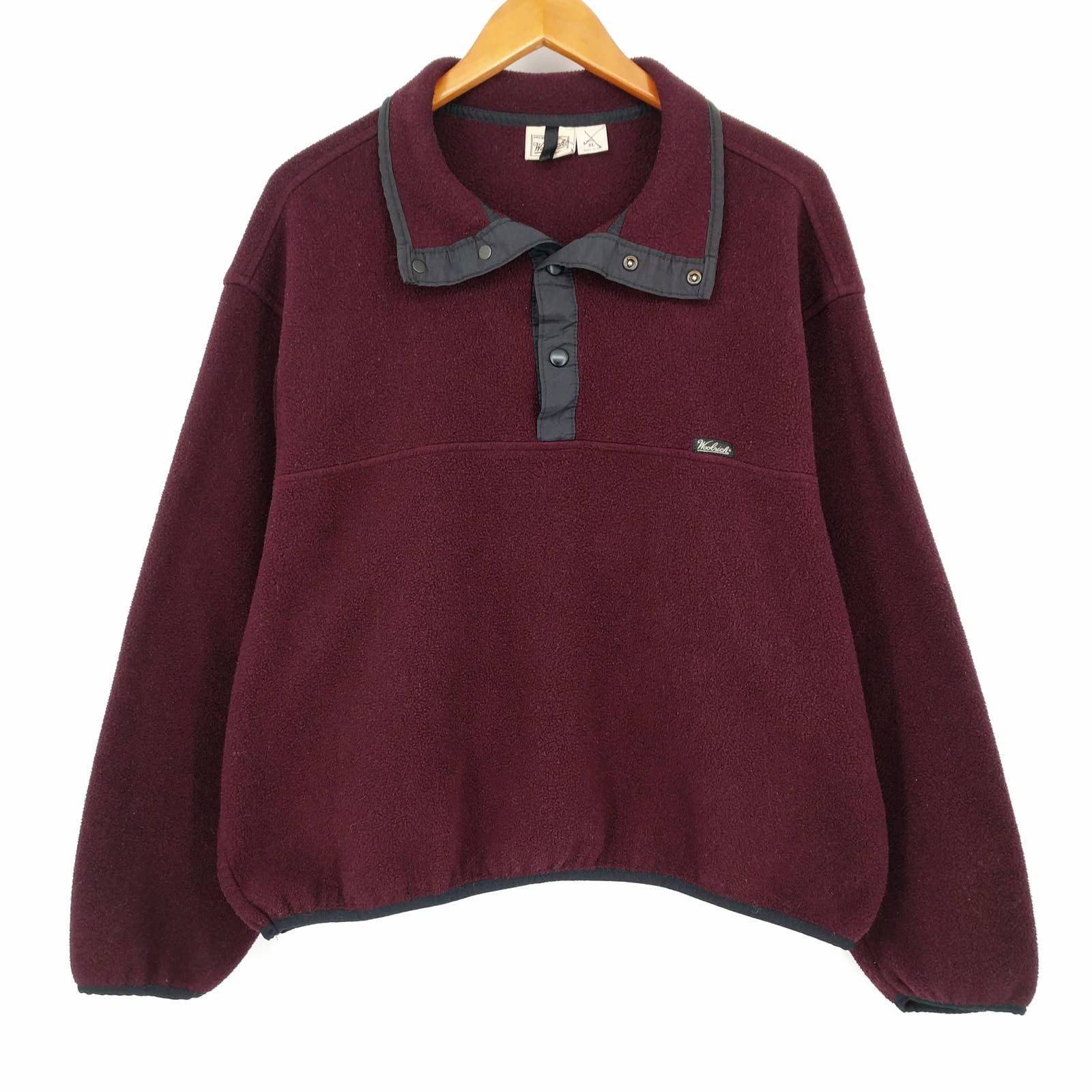 Vintage × Woolrich Woolen Mills Vintage Woolrich Polartec Fleece Henley Sweatshirt Jacket XL Size US XL / EU 56 / 4 - 1 Thumbnail