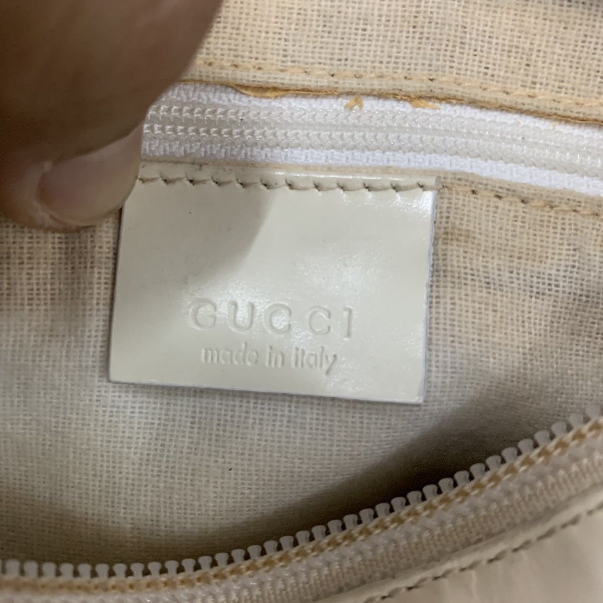Gucci Gucci Leather Vernis White Dinner Bag Size ONE SIZE - 9 Thumbnail