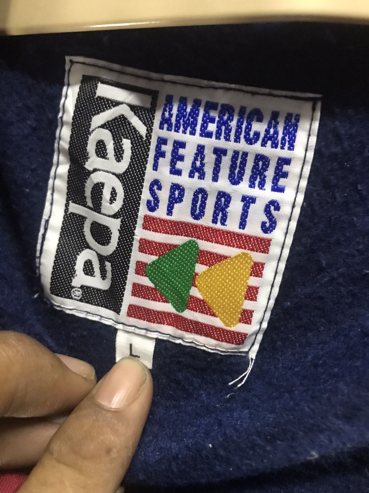 Japanese Brand Kaepa fleece zipper sweatshirt spellout Size US L / EU 52-54 / 3 - 4 Thumbnail