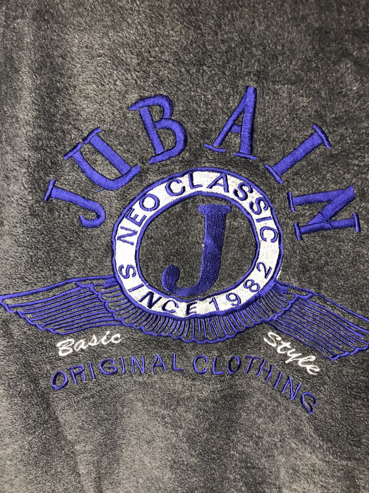 Japanese Brand Embroidered back logo jubain fleece zipper sweater Size US M / EU 48-50 / 2 - 6 Thumbnail