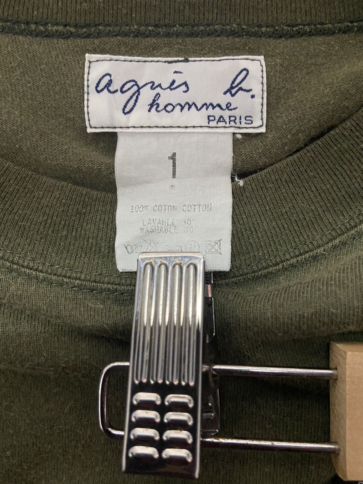 Vintage × agnes b. Vintage 90’s Agnes B Homme Paris Pocket Sun Faded Tee Size US M / EU 48-50 / 2 - 10 Thumbnail