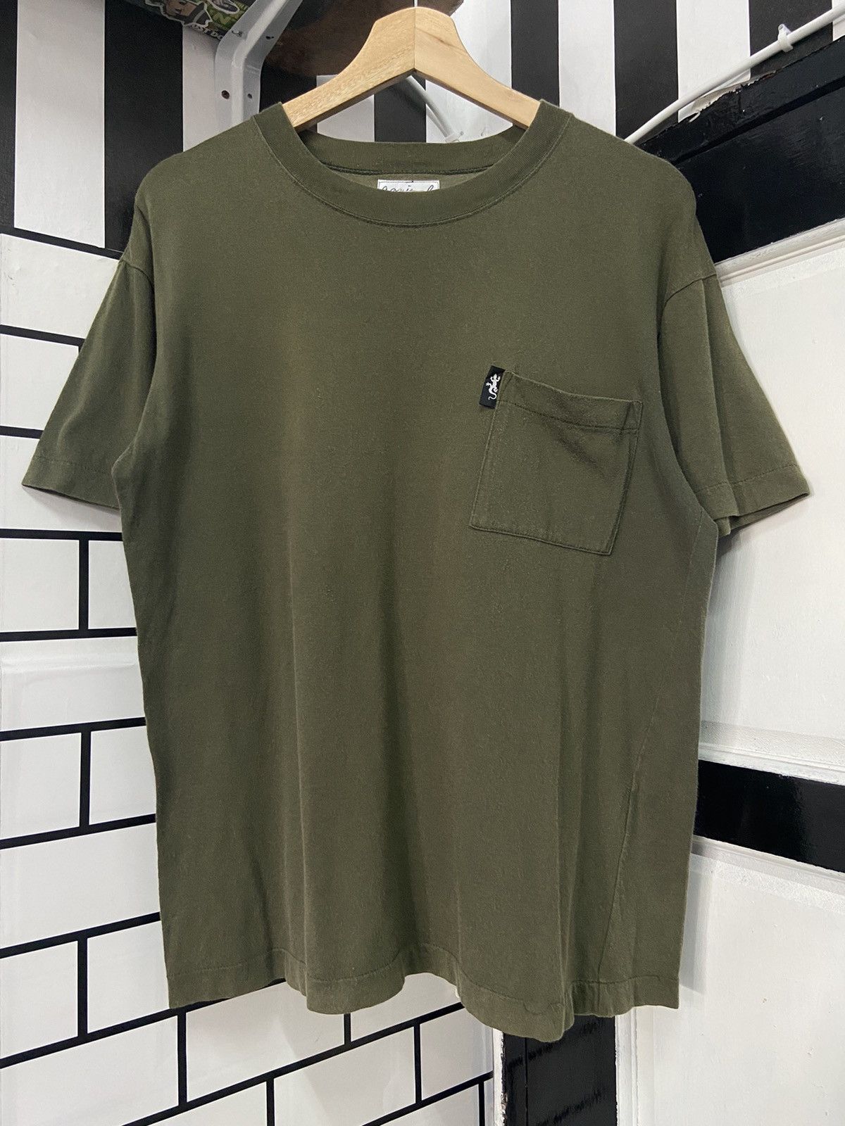 Vintage × agnes b. Vintage 90’s Agnes B Homme Paris Pocket Sun Faded Tee Size US M / EU 48-50 / 2 - 1 Thumbnail