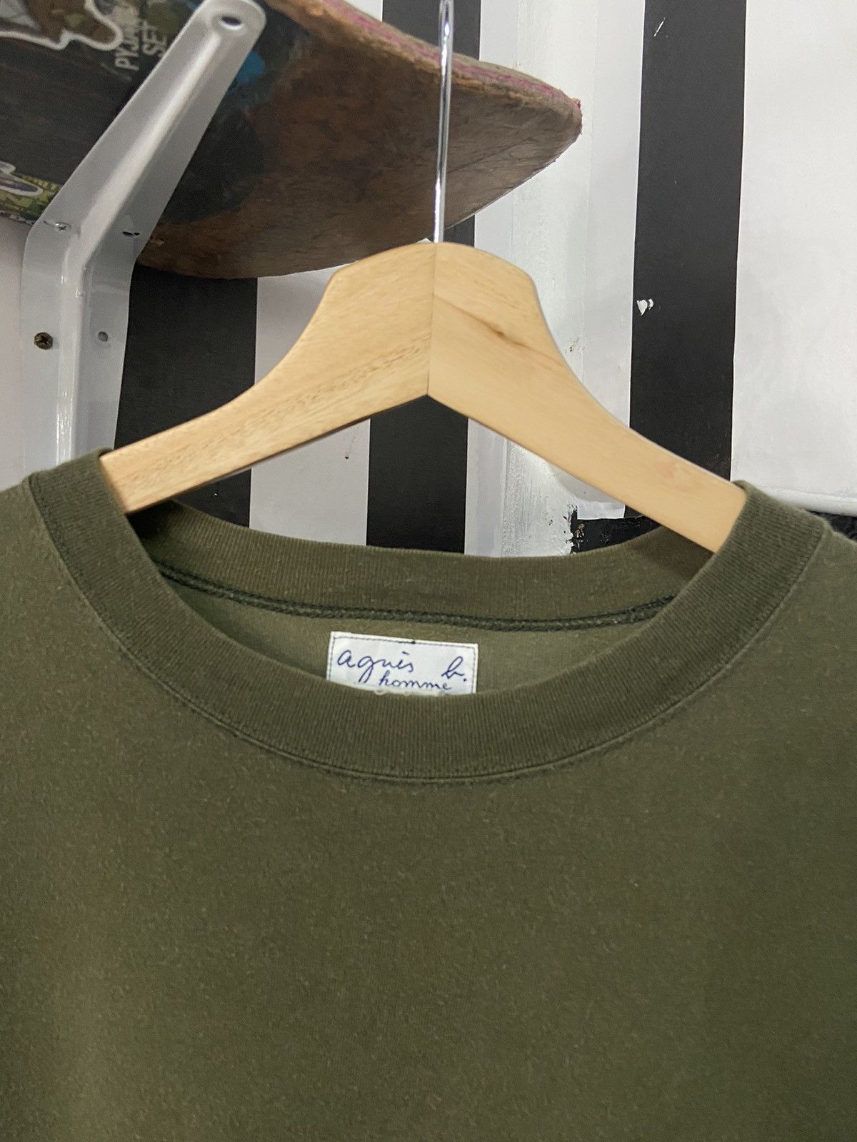 Vintage × agnes b. Vintage 90’s Agnes B Homme Paris Pocket Sun Faded Tee Size US M / EU 48-50 / 2 - 8 Thumbnail