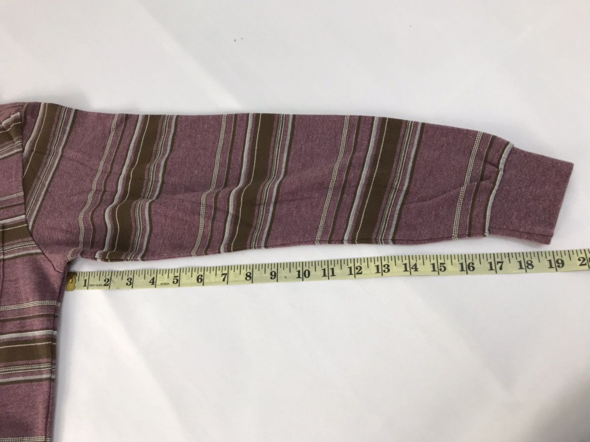 Japanese Brand × Kansai Yamamoto Up To You by Kansai Yamamoto Single Pocket Striped Polo Size US M / EU 48-50 / 2 - 10 Thumbnail