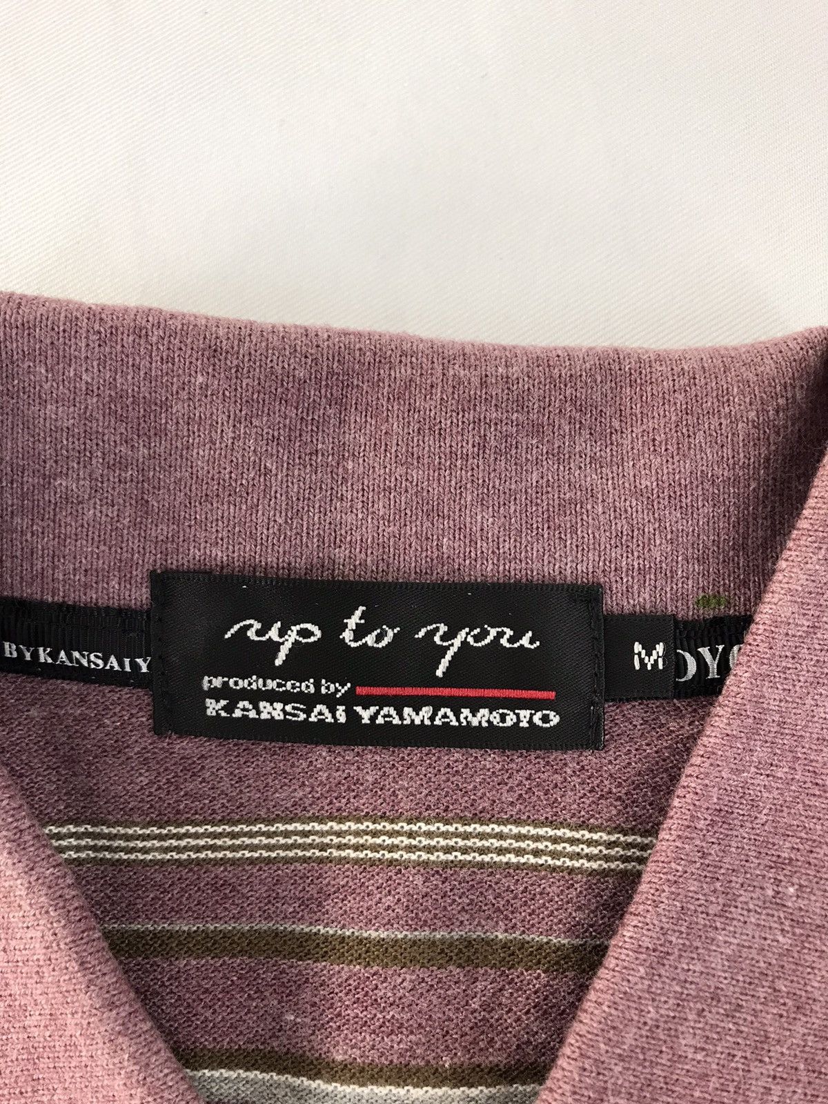 Japanese Brand × Kansai Yamamoto Up To You by Kansai Yamamoto Single Pocket Striped Polo Size US M / EU 48-50 / 2 - 5 Thumbnail