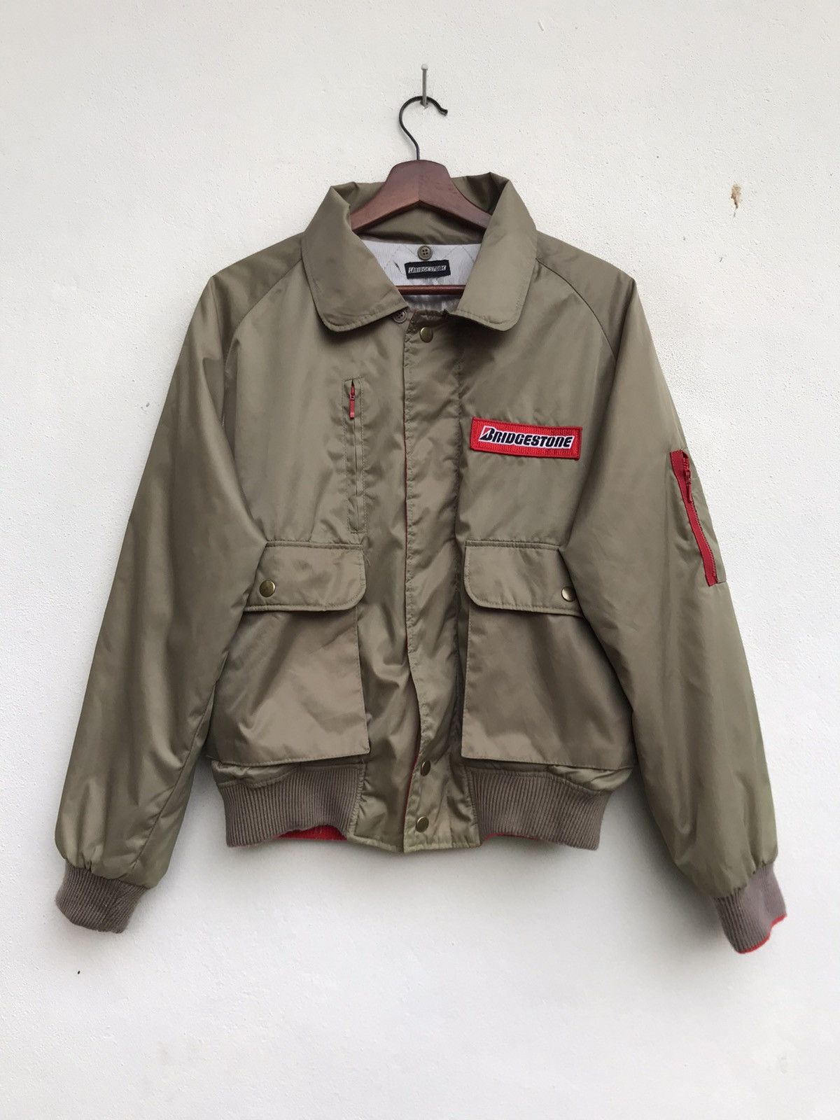 Japanese Brand × Sports Specialties Vintage 90s Bridgestone Bomber Jacket Size US S / EU 44-46 / 1 - 3 Thumbnail