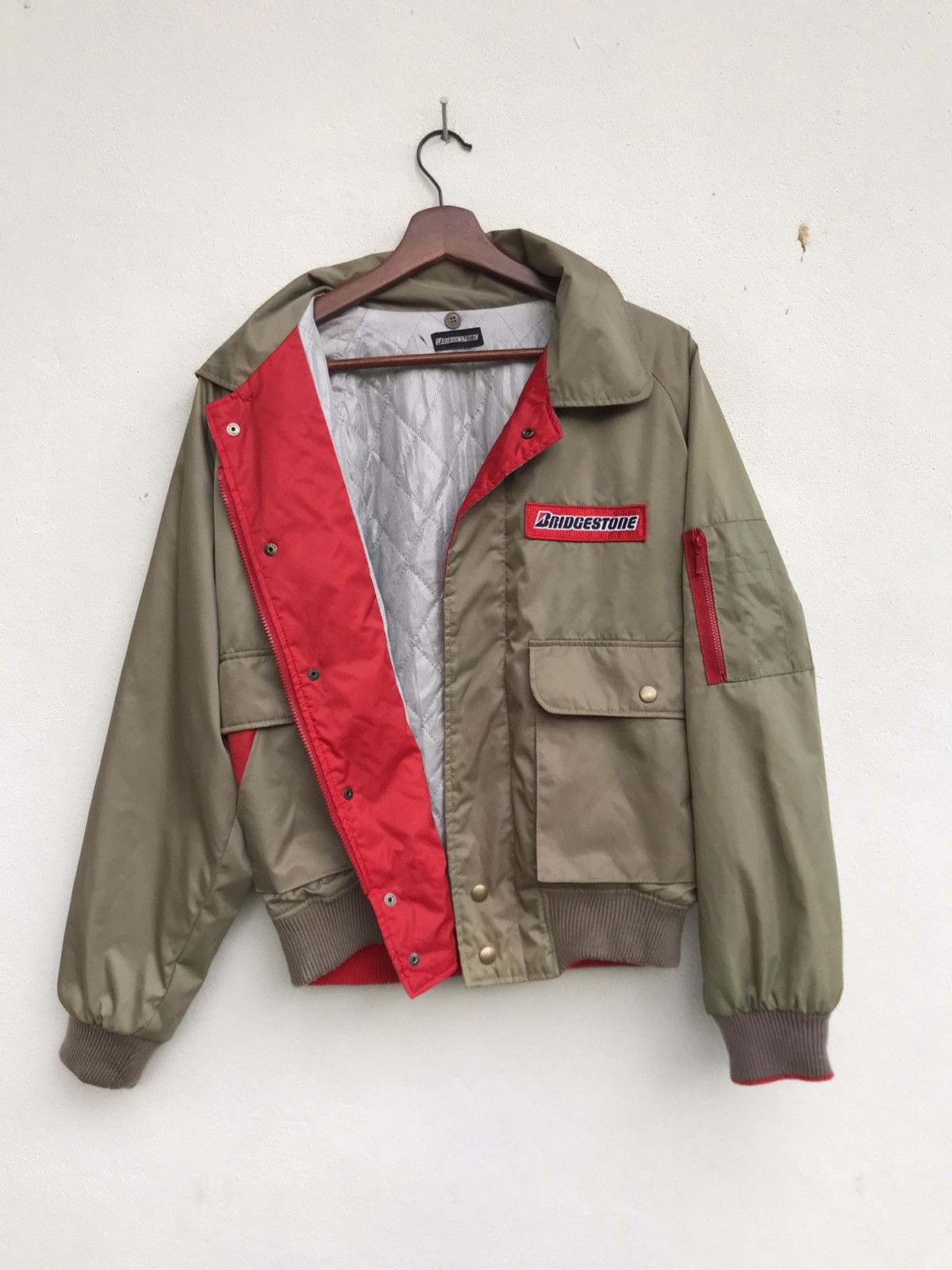 Japanese Brand × Sports Specialties Vintage 90s Bridgestone Bomber Jacket Size US S / EU 44-46 / 1 - 2 Thumbnail