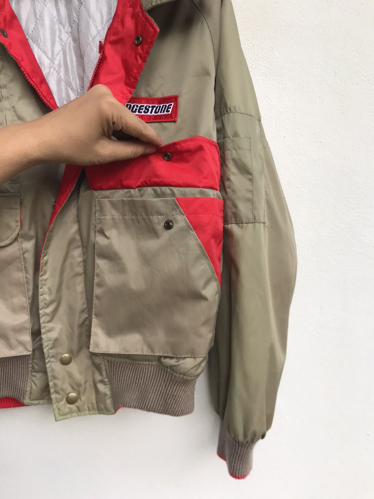 Japanese Brand × Sports Specialties Vintage 90s Bridgestone Bomber Jacket Size US S / EU 44-46 / 1 - 16 Thumbnail