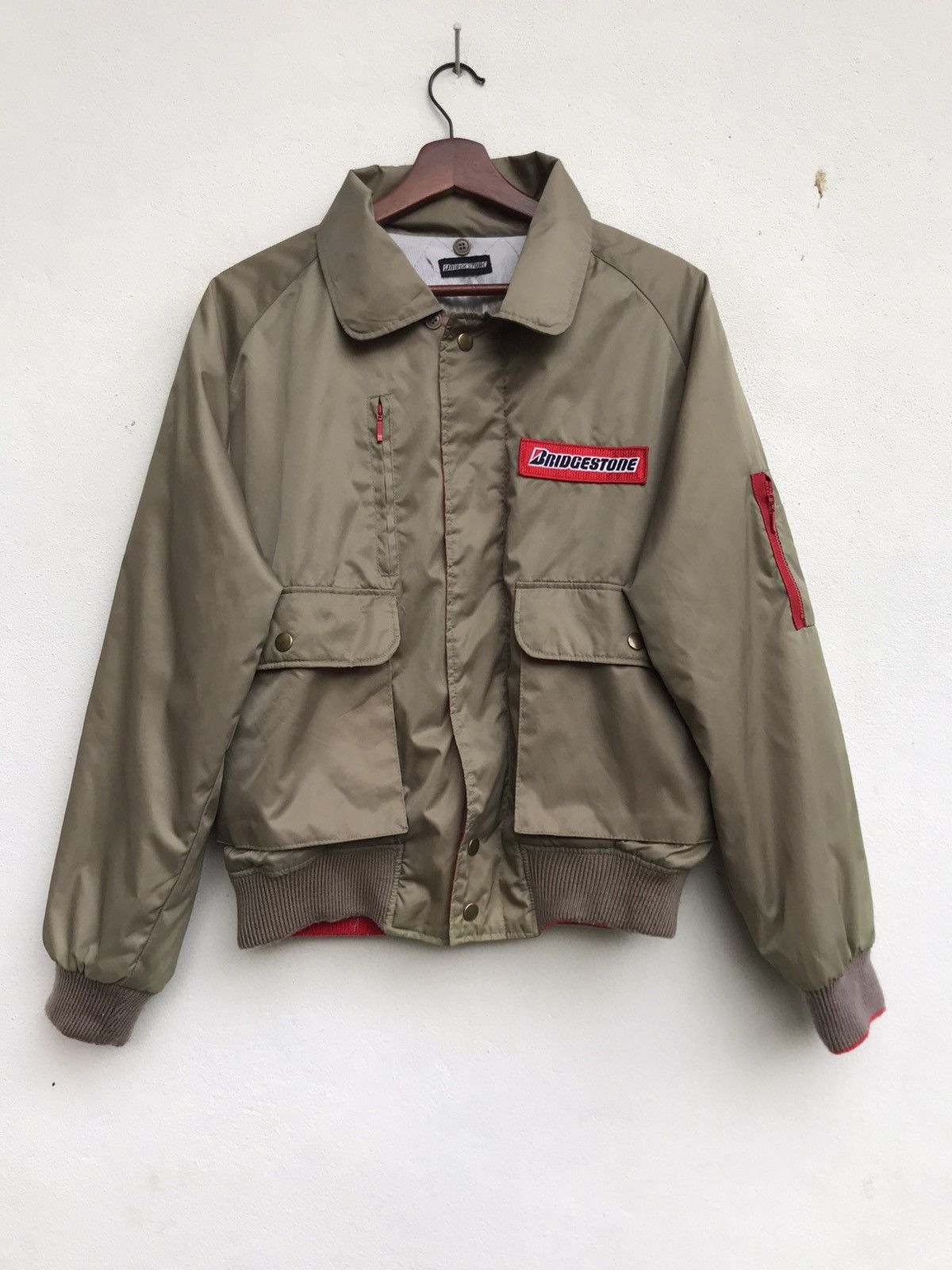 Japanese Brand × Sports Specialties Vintage 90s Bridgestone Bomber Jacket Size US S / EU 44-46 / 1 - 1 Thumbnail