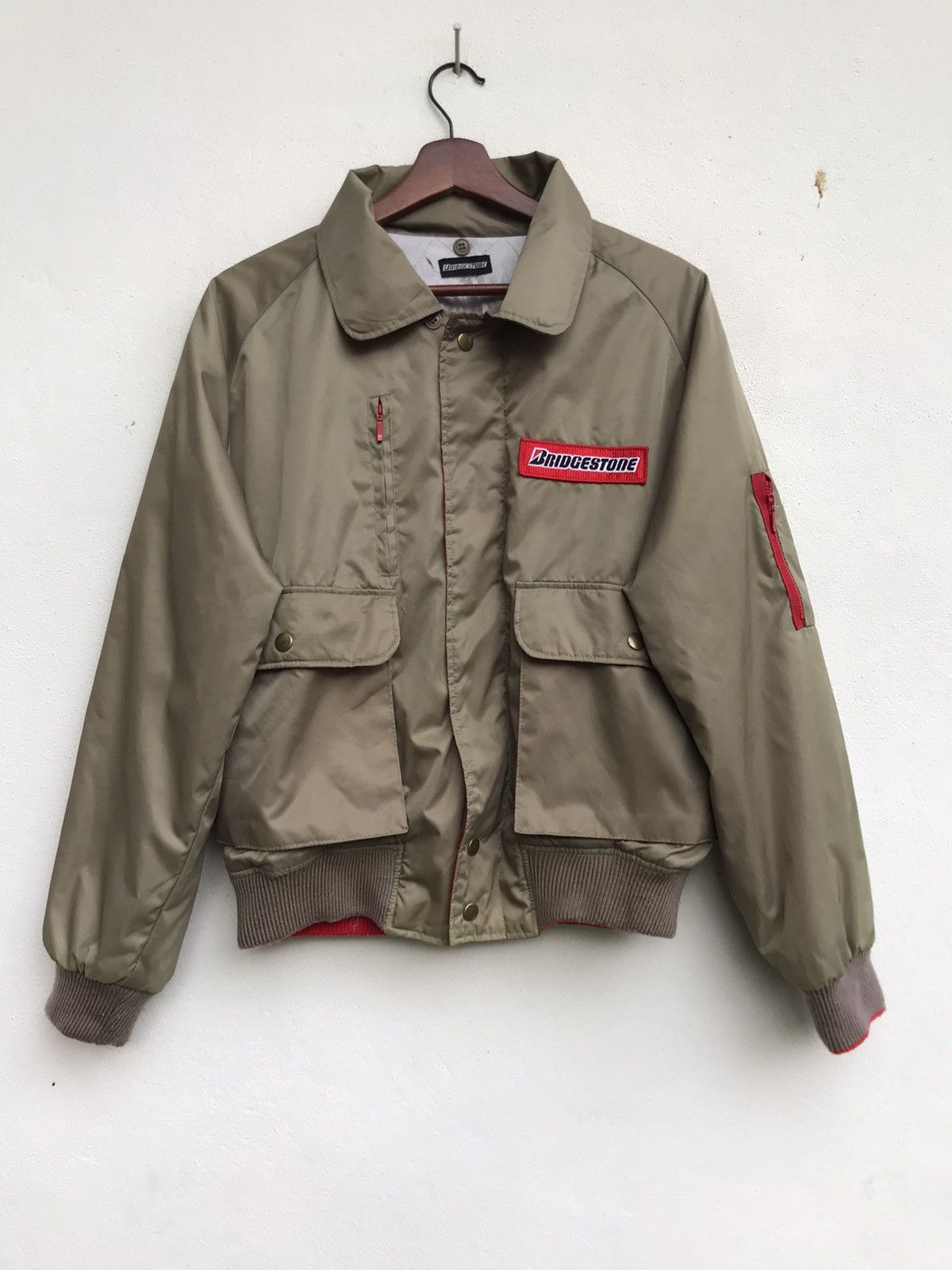 Image of Racing x Sports Specialties Vintage 90's Bridgestone Bomber Jacket, Men's (Size Small)