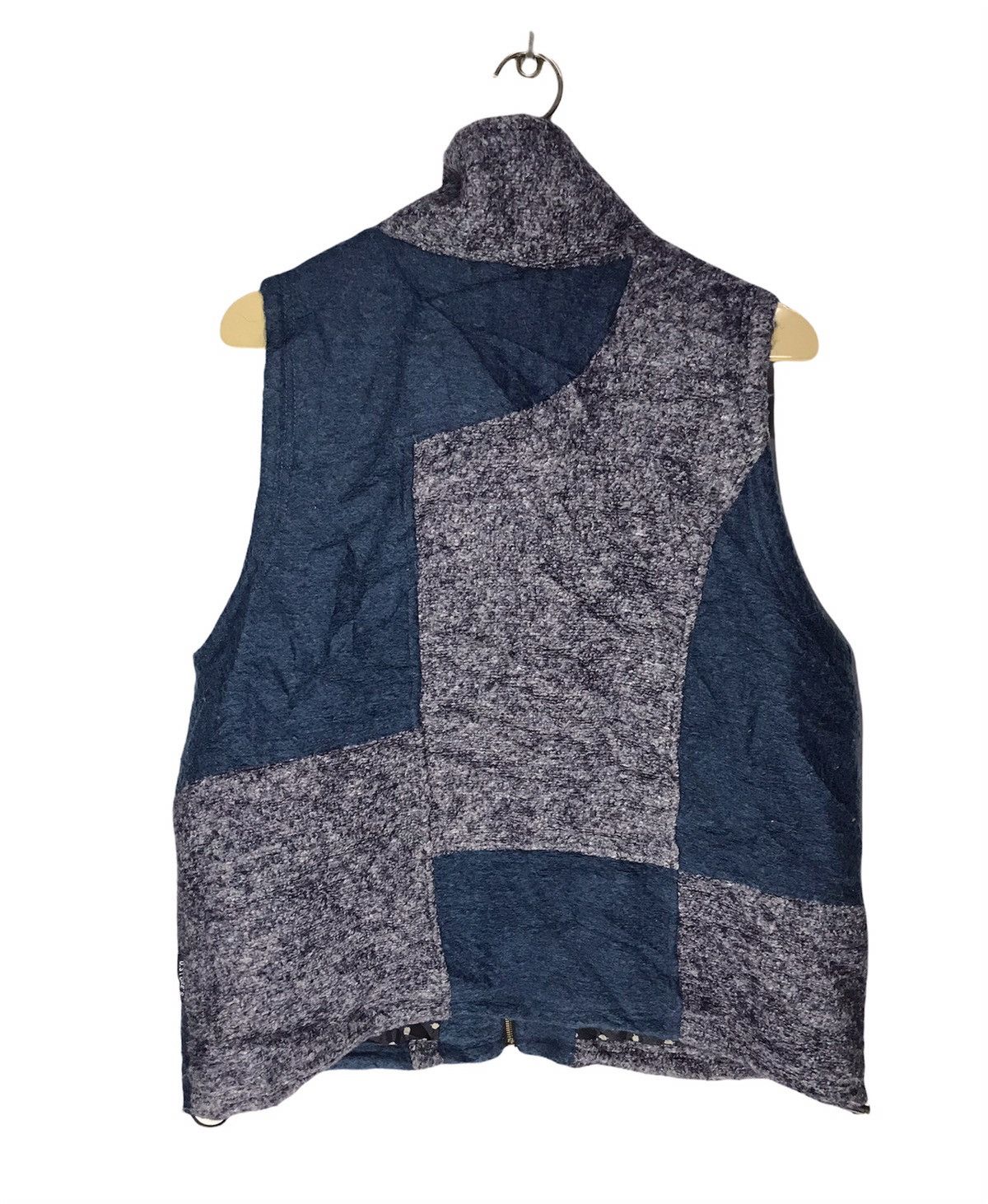 Japanese Brand 🔥offer🔥Drugstore patchwork sleeveless fleece zipper jacket Size US M / EU 48-50 / 2 - 2 Thumbnail