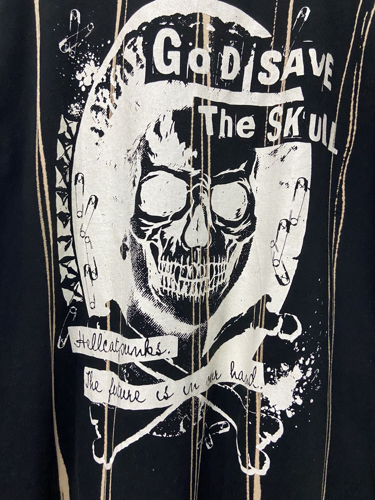 Japanese Brand × Seditionaries × Vintage Vintage Seditionaries Hell Cat Punks God Save The Skull tee Size US L / EU 52-54 / 3 - 5 Thumbnail