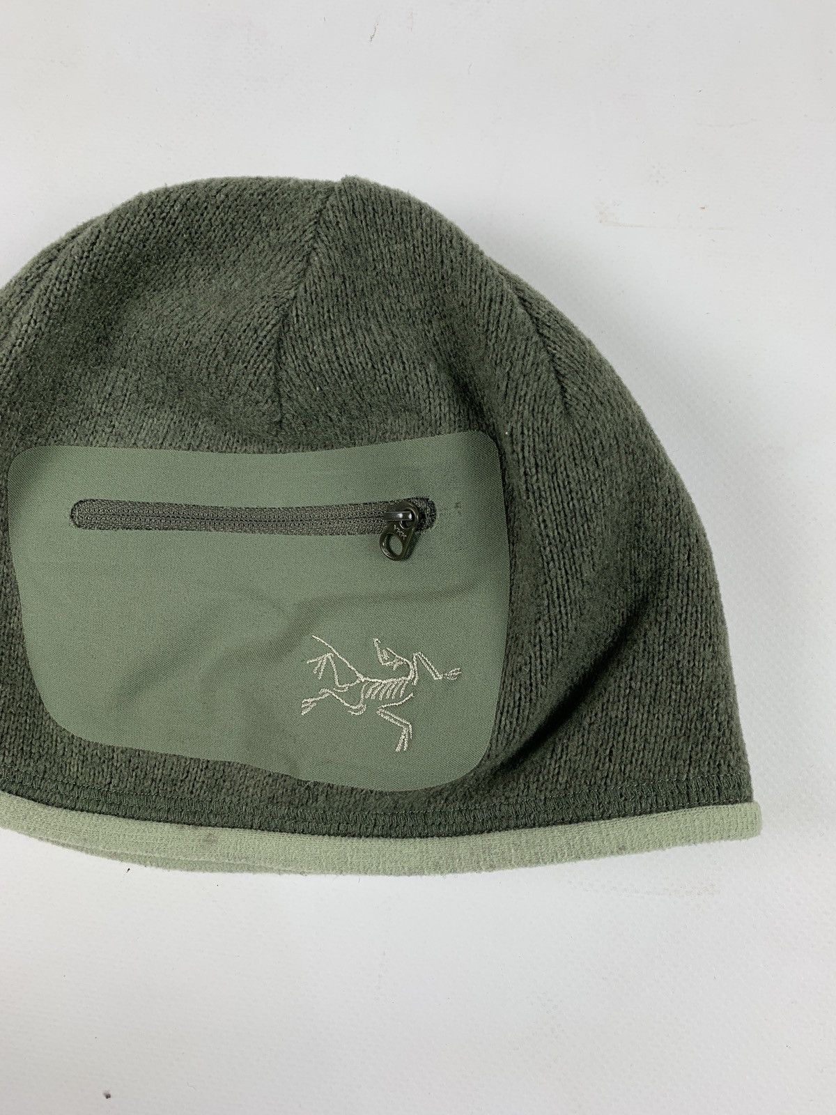 Arc'teryx Arcteryx Polartec Fleece Zip Pocket Khaki Beanie Hats Size ONE SIZE - 6 Thumbnail