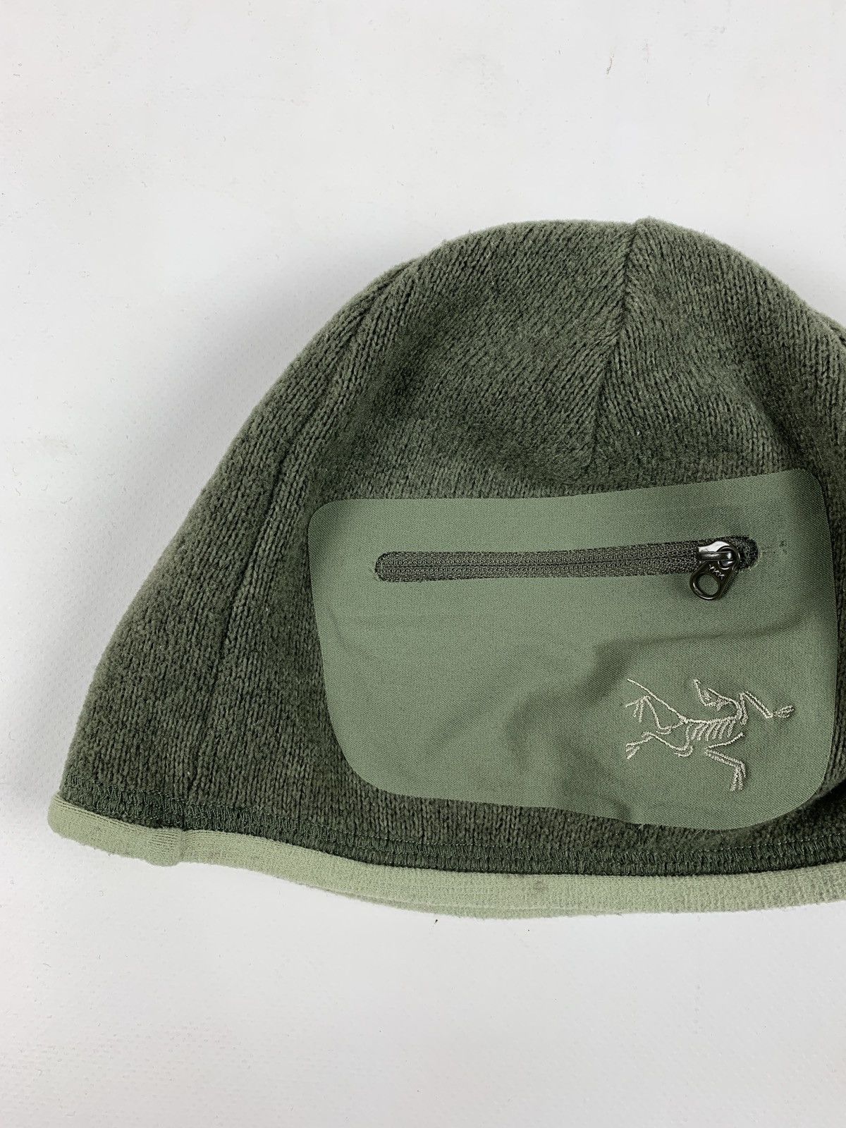 Arc'teryx Arcteryx Polartec Fleece Zip Pocket Khaki Beanie Hats Size ONE SIZE - 5 Thumbnail