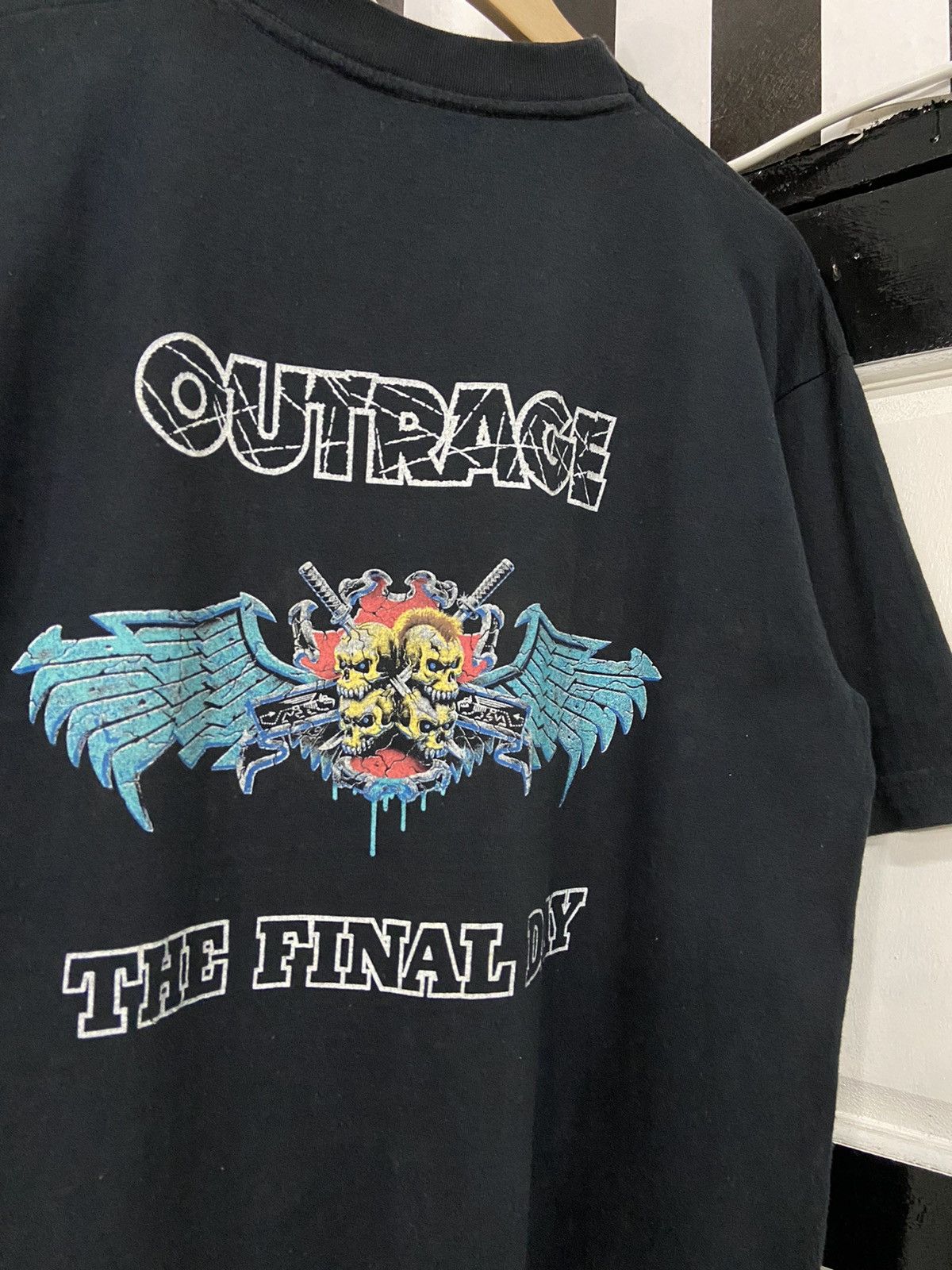 Band Tees × Vintage Vintage 90’s Outrage The Final Day Japanese Band Tshirt Size US M / EU 48-50 / 2 - 6 Thumbnail