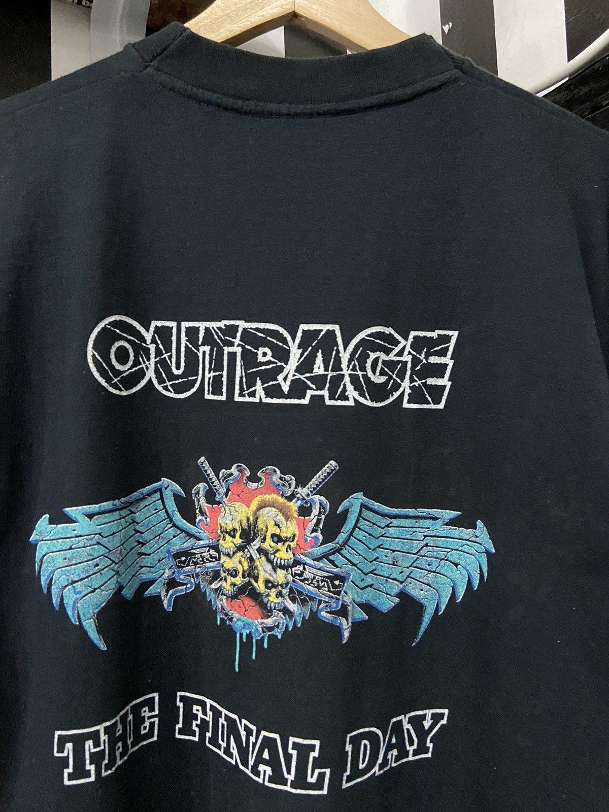 Band Tees × Vintage Vintage 90’s Outrage The Final Day Japanese Band Tshirt Size US M / EU 48-50 / 2 - 7 Thumbnail