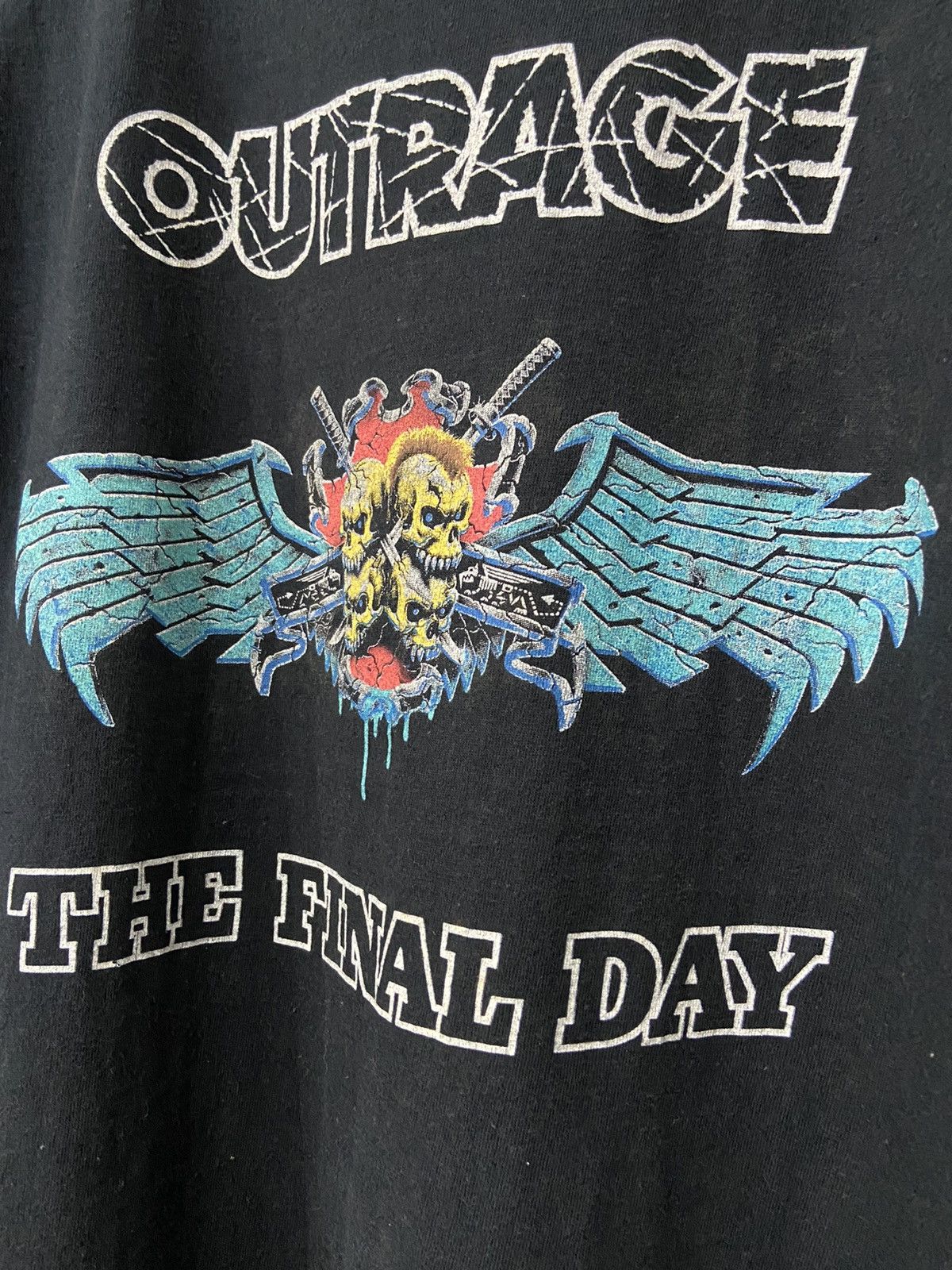 Band Tees × Vintage Vintage 90’s Outrage The Final Day Japanese Band Tshirt Size US M / EU 48-50 / 2 - 8 Thumbnail