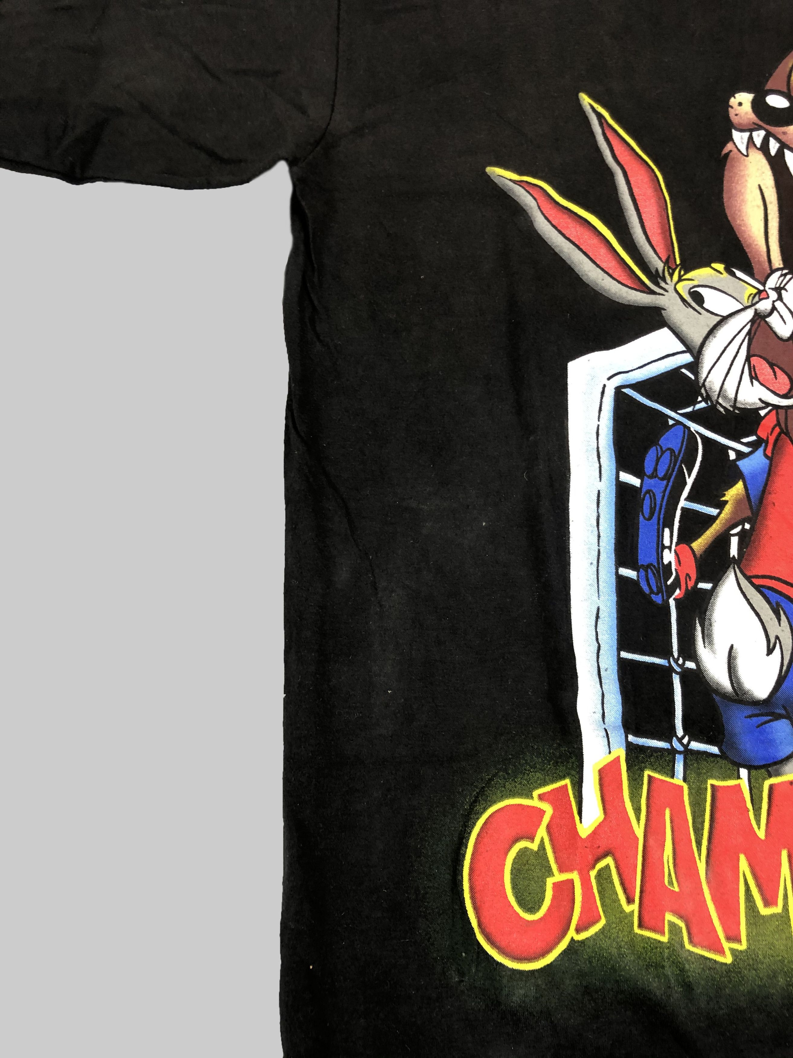 Cartoon Network Vintage 1998 Taz & Bugs Bunny Champions Soccer Warner Bros Size US S / EU 44-46 / 1 - 7 Thumbnail