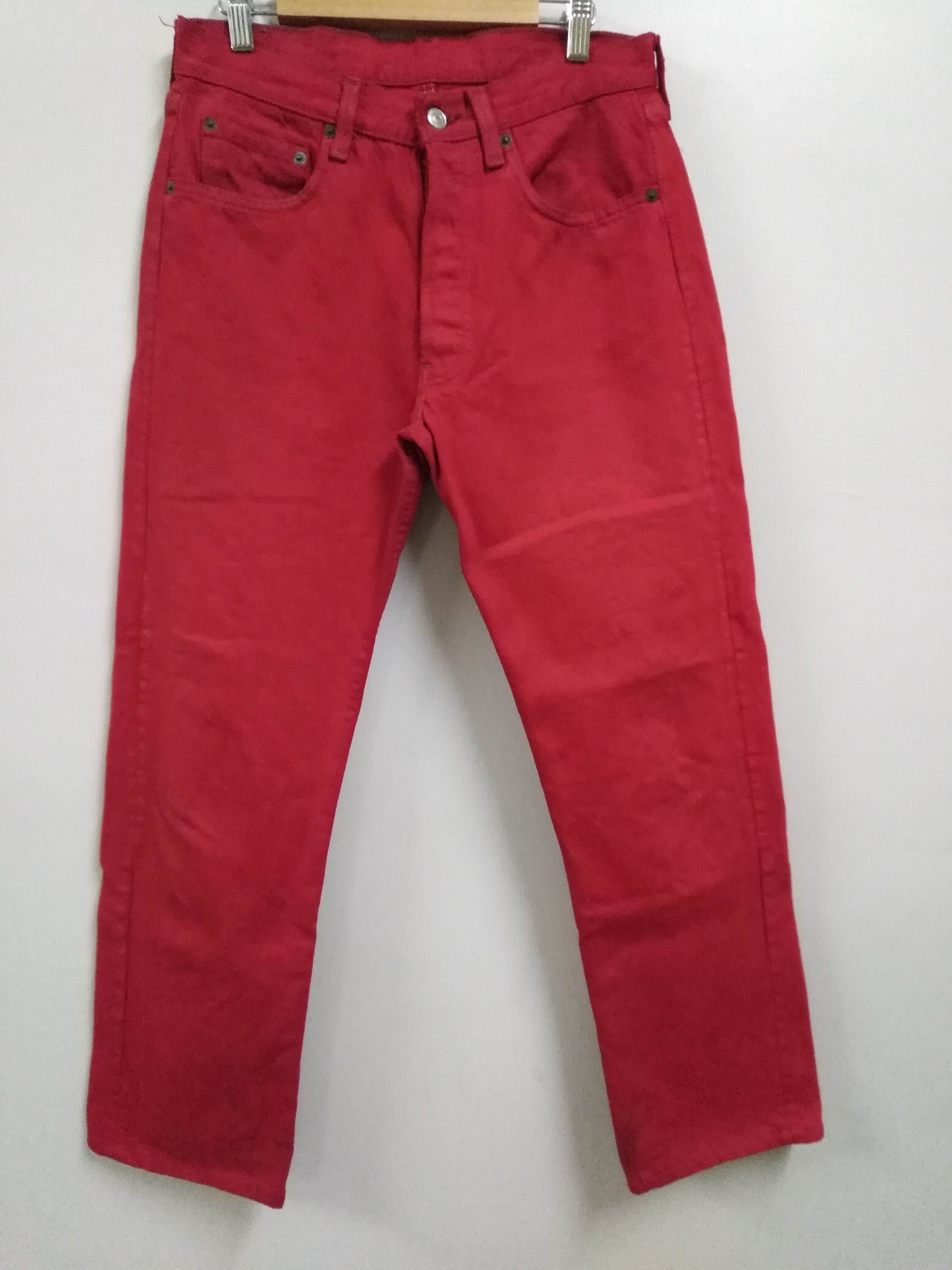 image of Levis x Made In USA Vintage Levi's 501 Made In Usa Button Levi's in Red, Men's (Size 30)