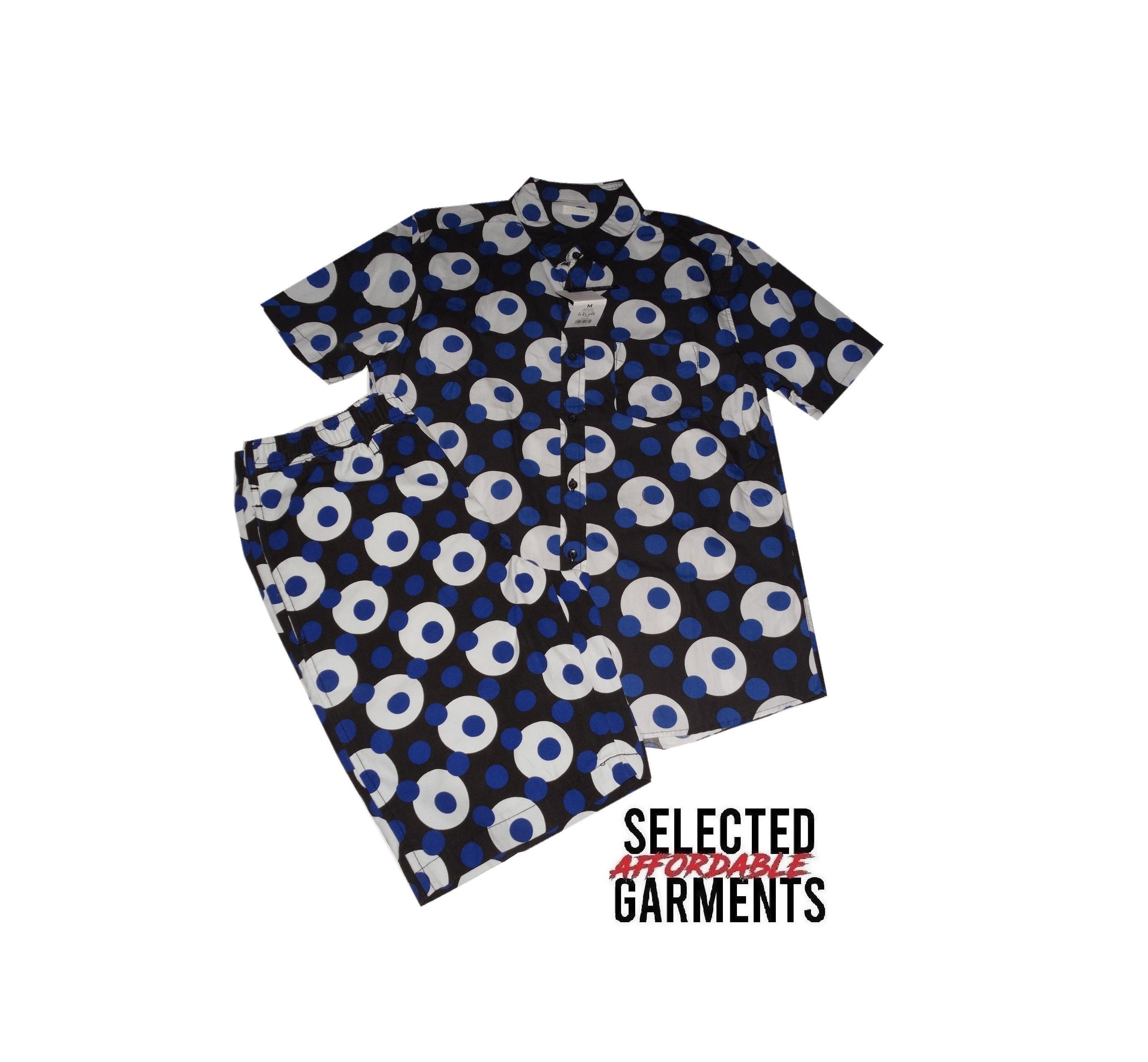 Japanese Brand × Uniqlo F13 gu uniqlo suit short+shirt polka dot spots M w32 Size US 32 / EU 48 - 1 Thumbnail