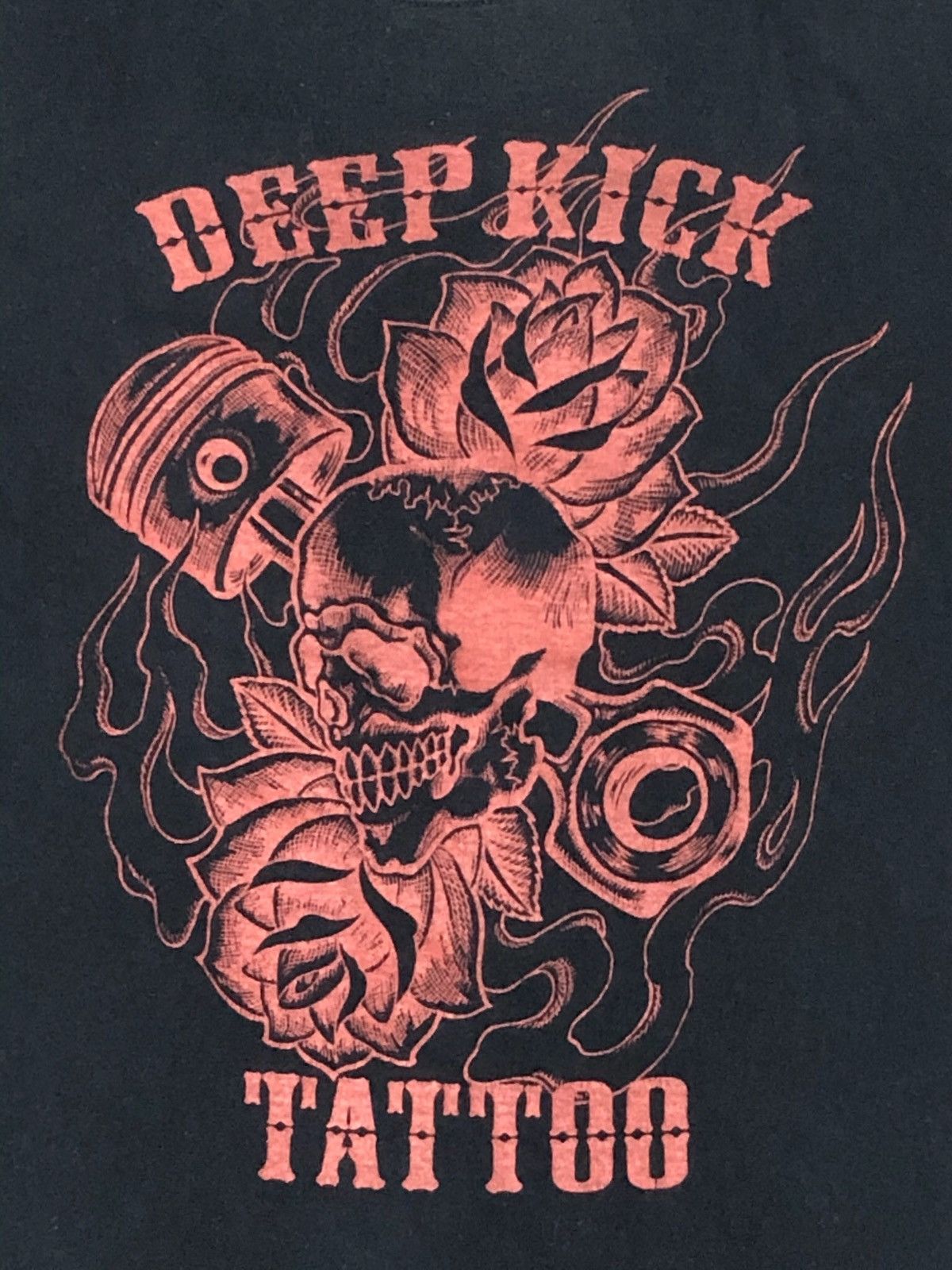 Vintage 🔥☠️Special Design By Deep Kick Tattoo T-Shirt Size US S / EU 44-46 / 1 - 2 Thumbnail
