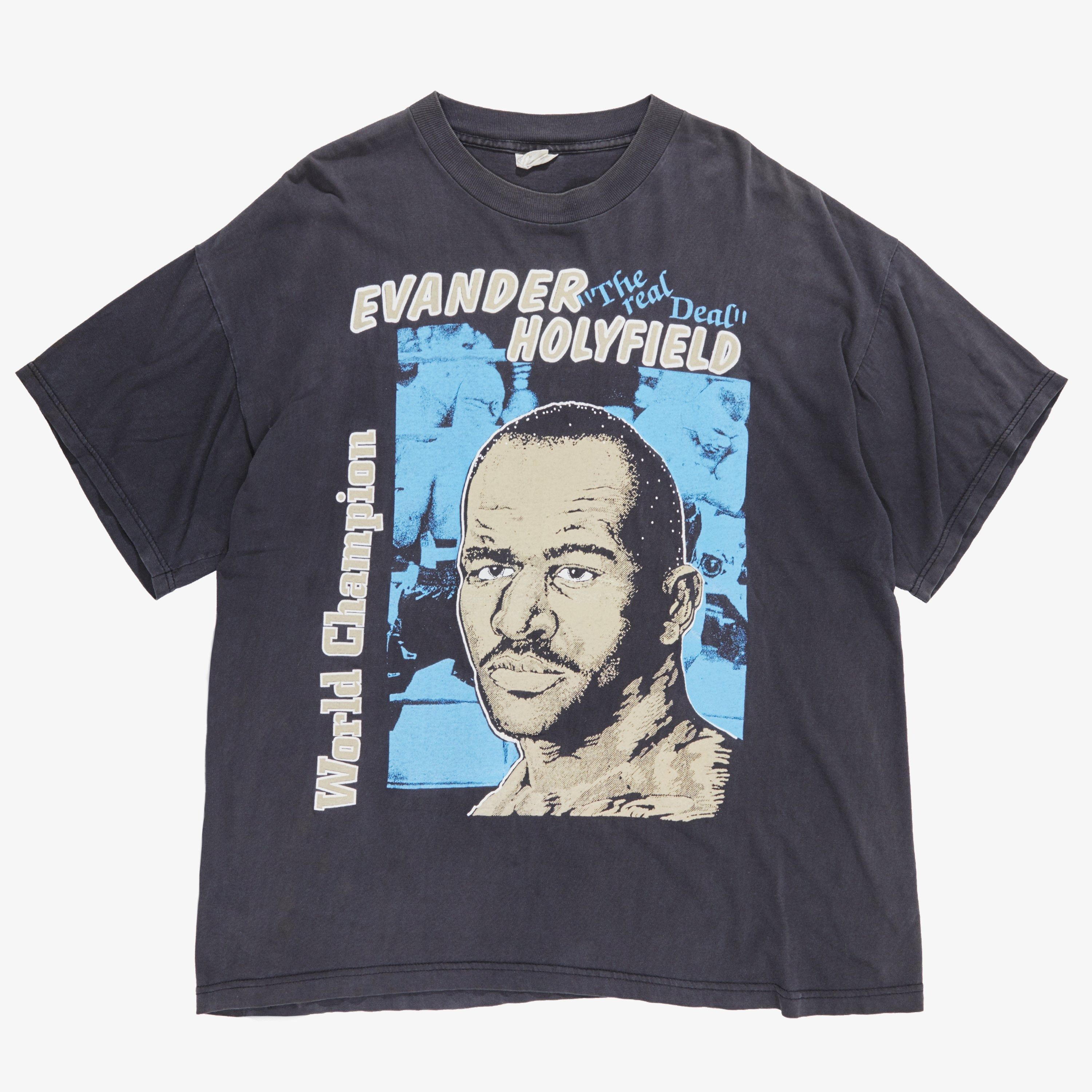 Vintage VINTAGE EVANDER HOLYFIELD WORLD CHAMPION TEE Size US XL / EU 56 / 4 - 2 Thumbnail