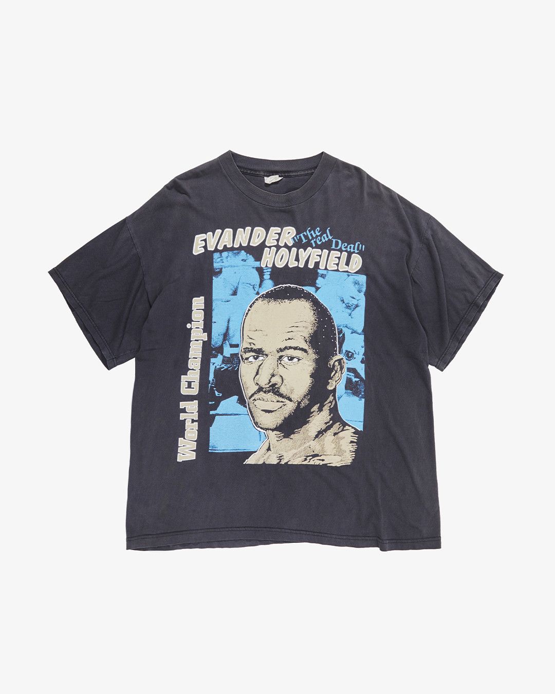 Vintage VINTAGE EVANDER HOLYFIELD WORLD CHAMPION TEE Size US XL / EU 56 / 4 - 1 Thumbnail