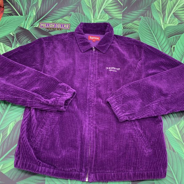 Supreme Wide whale corduroy Harrington jacket | Grailed